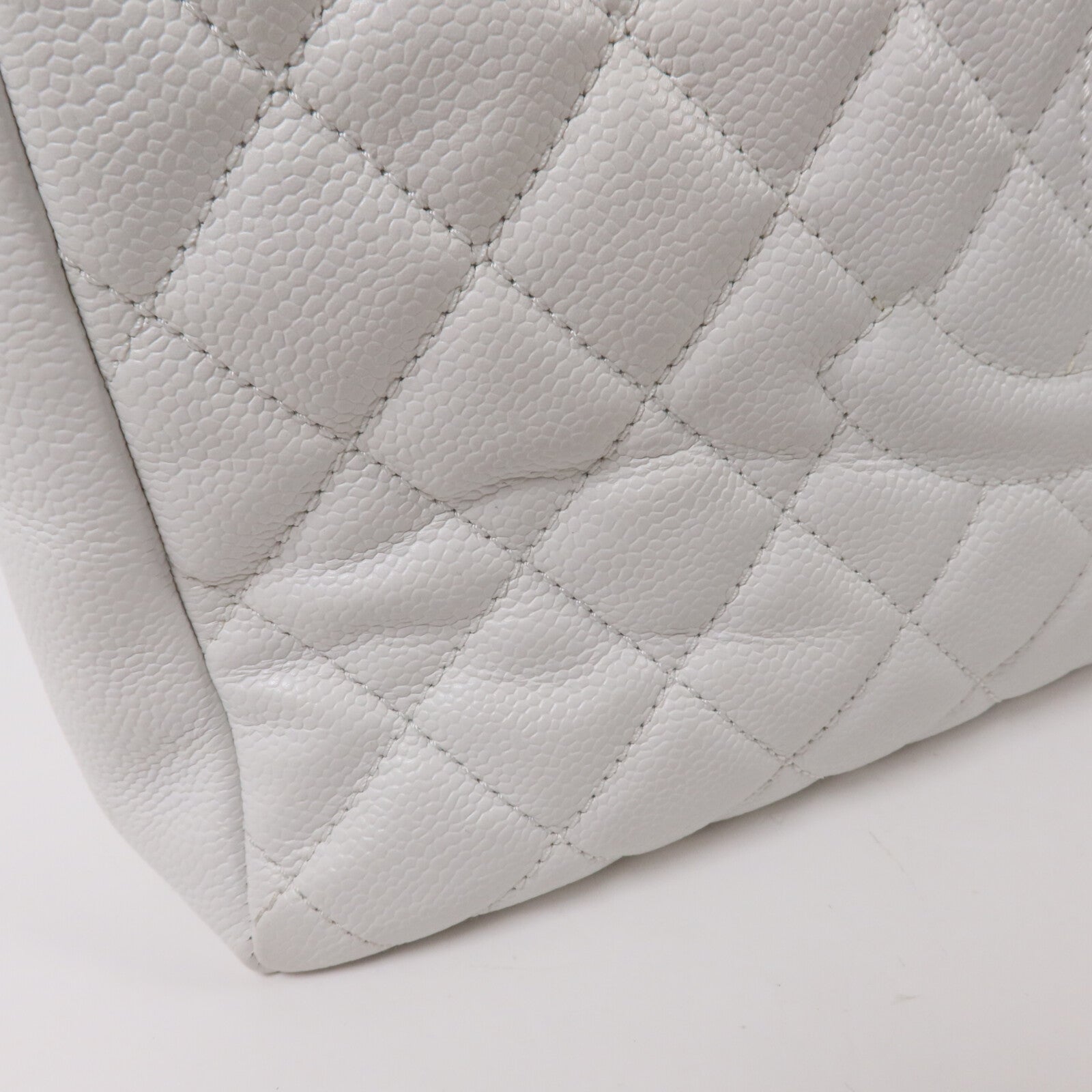 CHANEL 牛皮皮革GST Grand Shopping Tote Bag鏈帶肩背袋