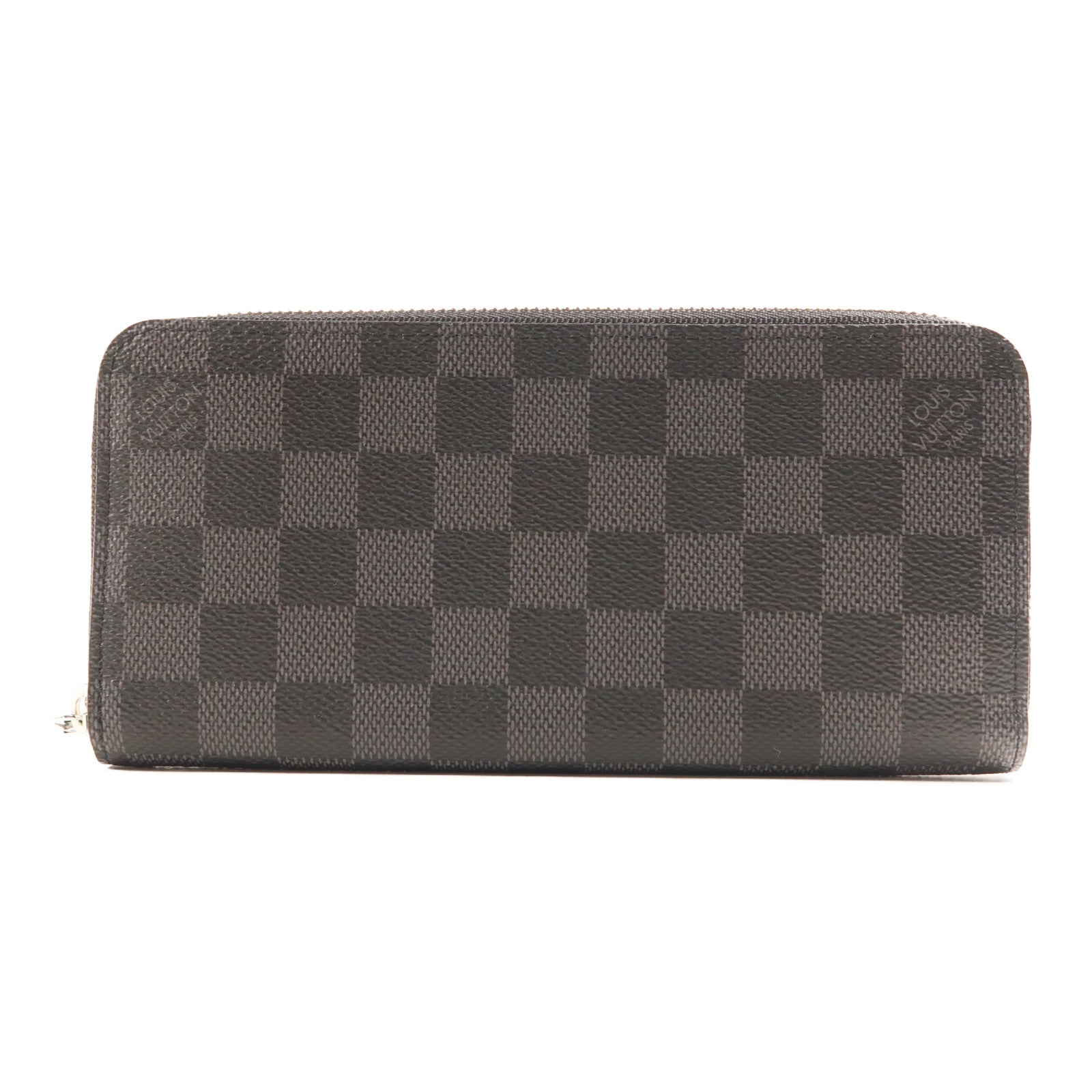 LOUIS VUITTON Damier Graphite Zippy Wallet Horizontal銀扣長錢包