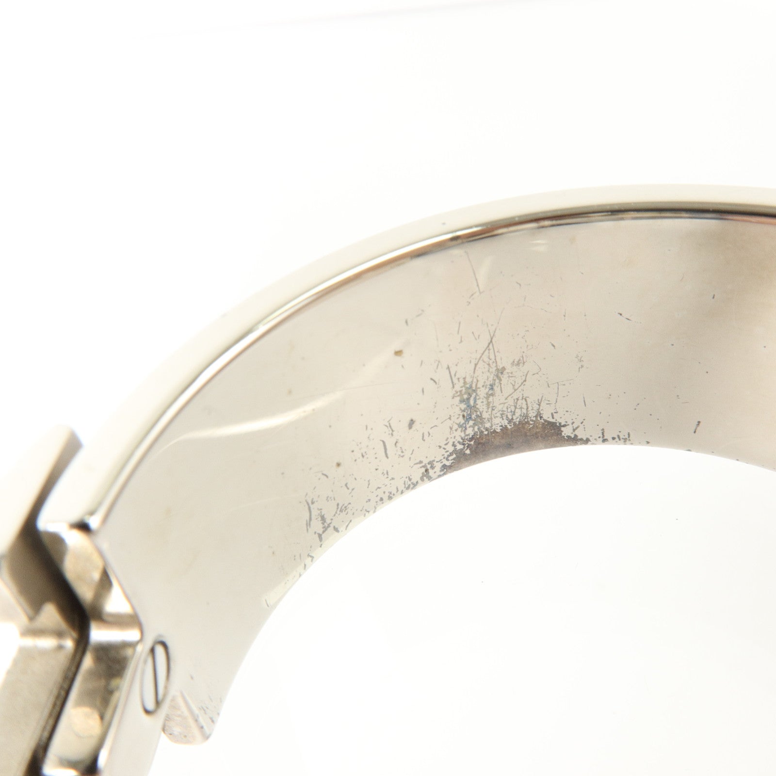 HERMES 金屬/琺瑯Clic-Clac H Bracelet銀扣手鏈