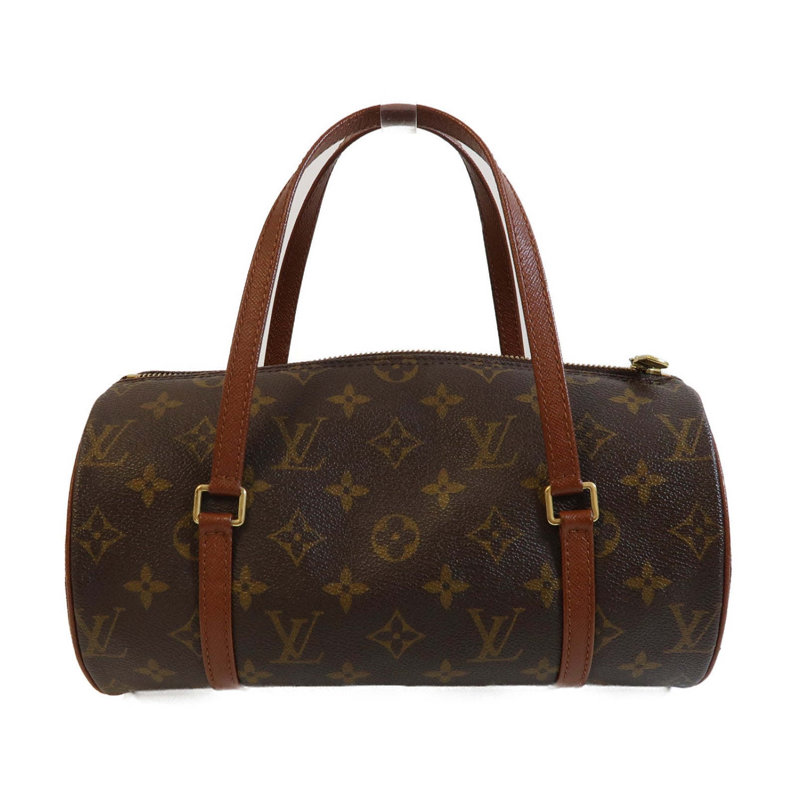 LOUIS VUITTON Monogram Papillon PM金扣肩背袋啡色
