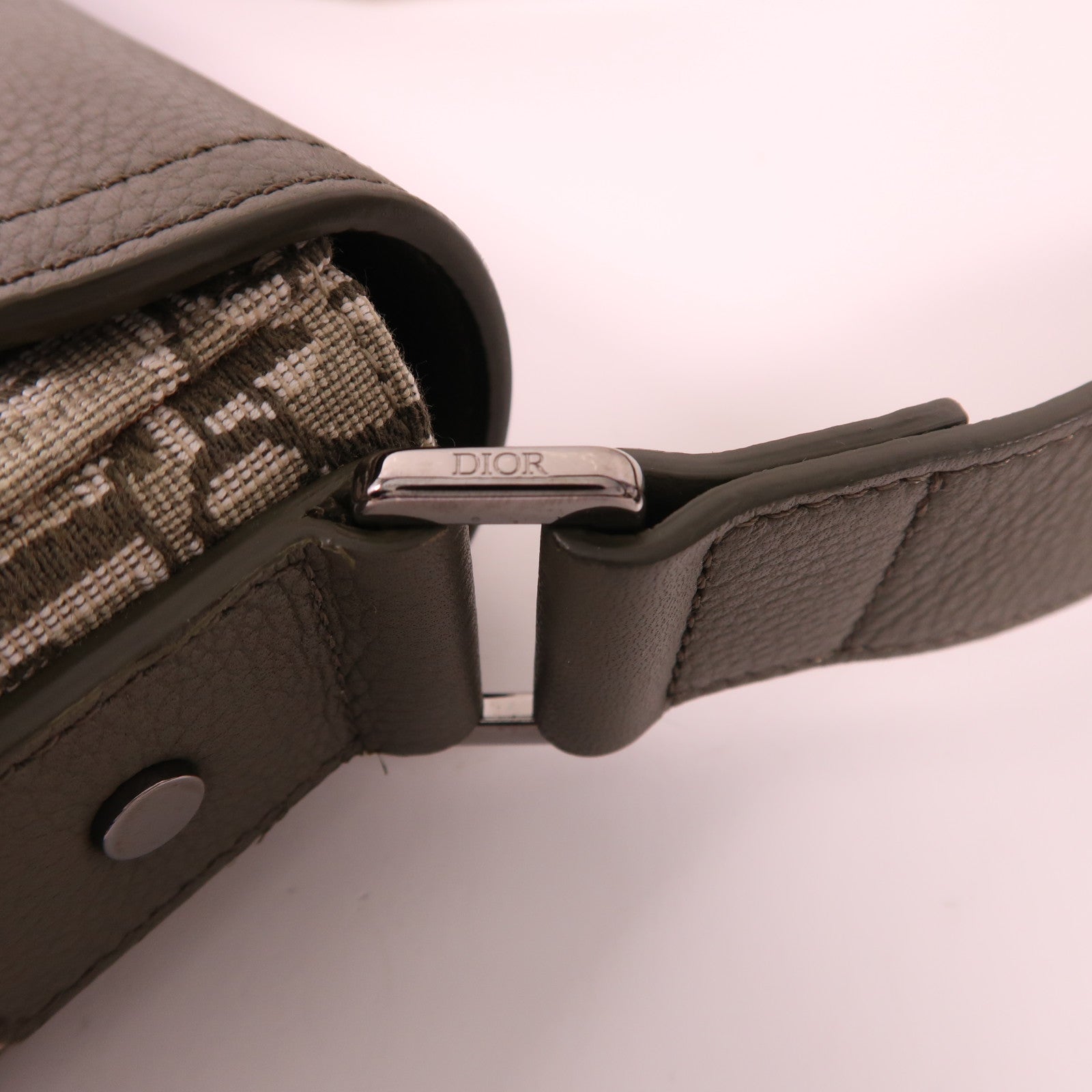 Dior 帆布Dior Oblique Shoulder Bag銀扣肩背袋