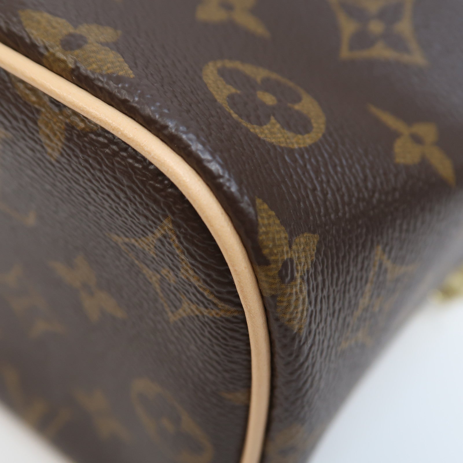 LOUIS VUITTON Monogram Nice Mini金扣手挽袋啡色