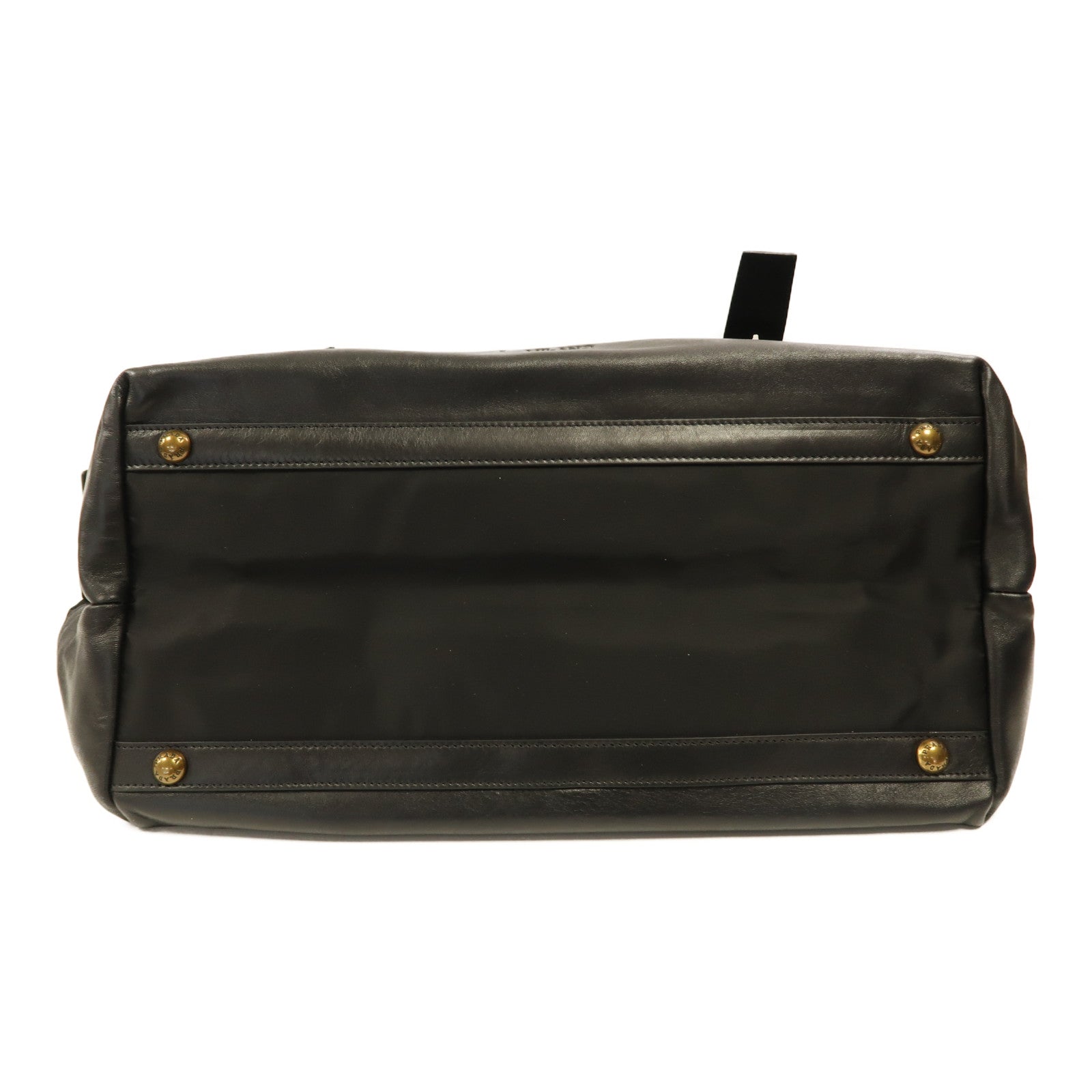 PRADA 尼龍Shoulder Bag金扣肩背袋黑色
