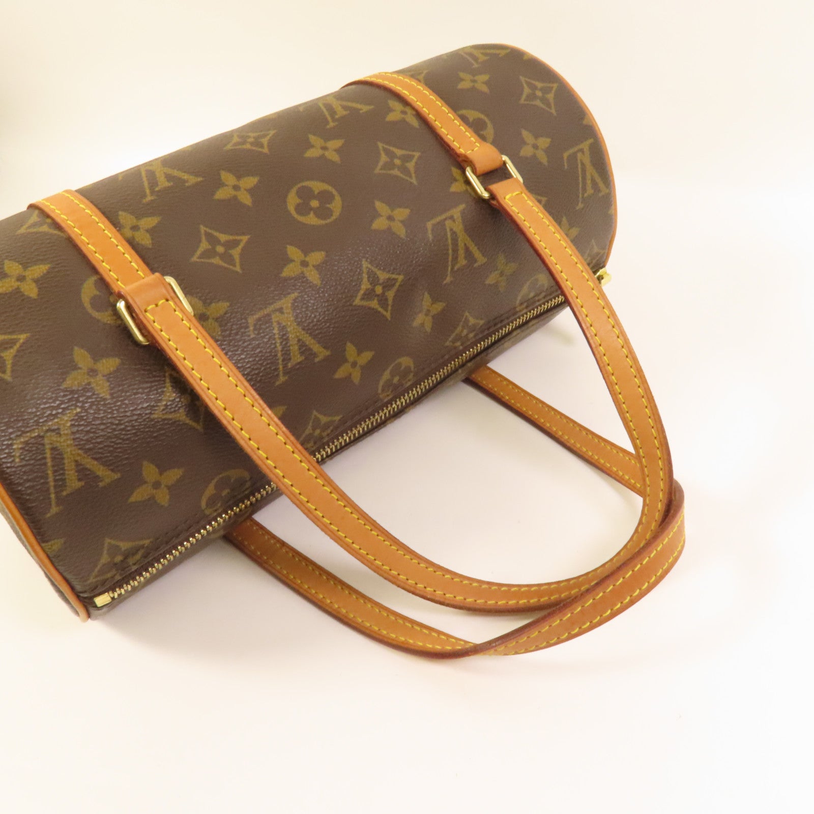 LOUIS VUITTON Monogram Papillon PM金扣手挽袋