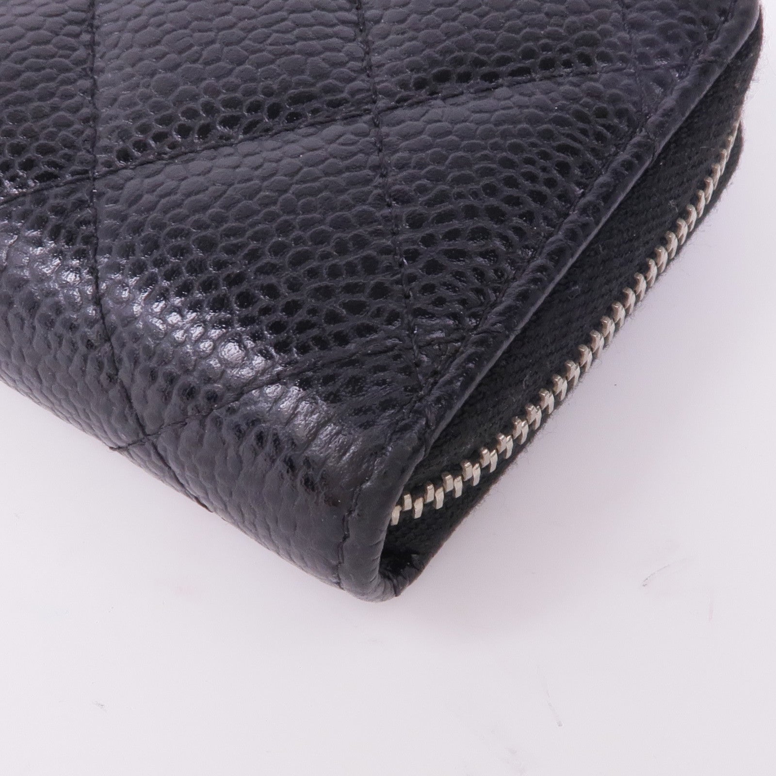 CHANEL 牛皮皮革Coin/Card Case銀扣零錢包/卡片套