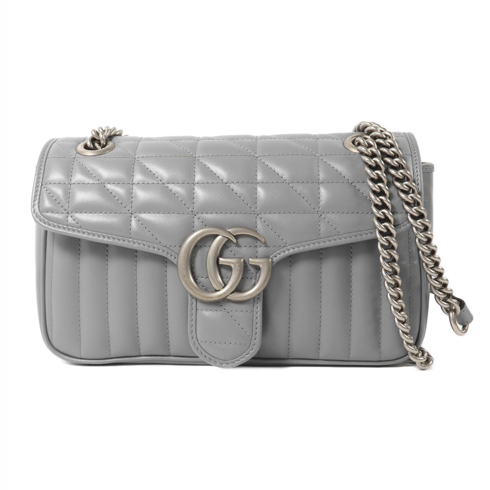 GUCCI 牛皮皮革GG Marmont Shoulder Bag鏈帶肩背袋