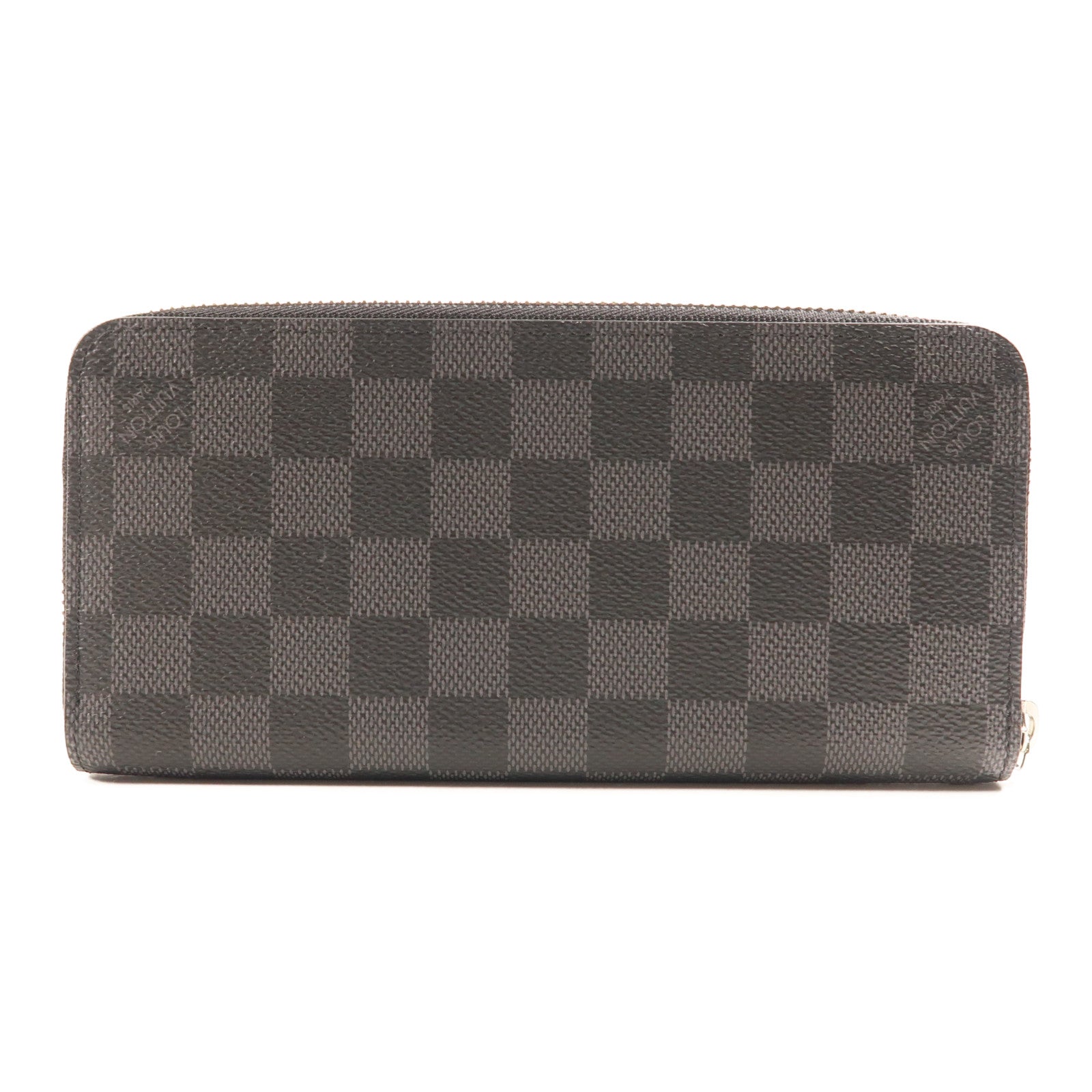 LOUIS VUITTON Damier Graphite Zippy Wallet Horizontal銀扣長錢包
