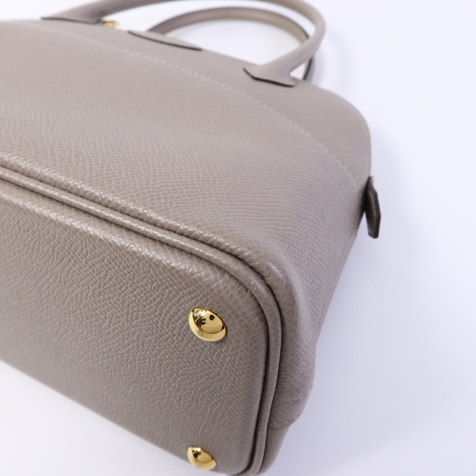 HERMES Epsom皮革Bolide 27手挽肩背兩用袋Gris Tourterelle