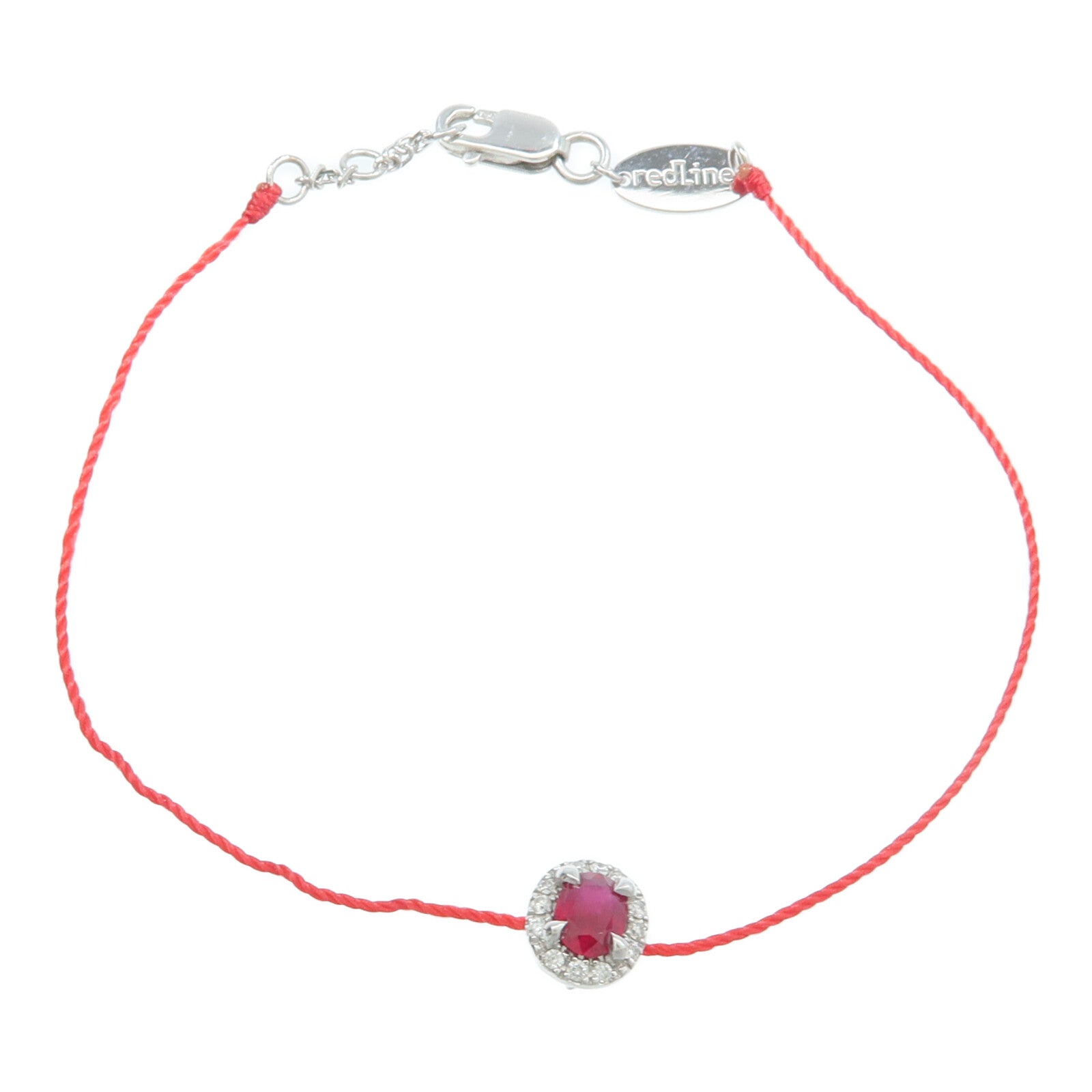 JEWELRY 18K白金Ruby Diamond Bracelet紅寶石鑽石手繩