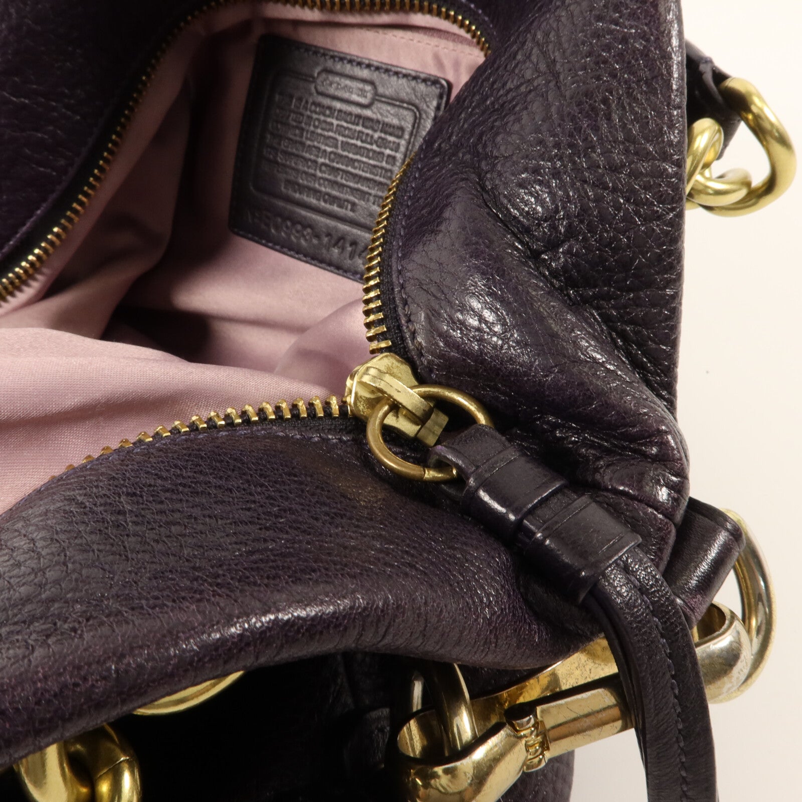 COACH 牛皮皮革2 Way Shoulder Bag手挽肩背兩用袋