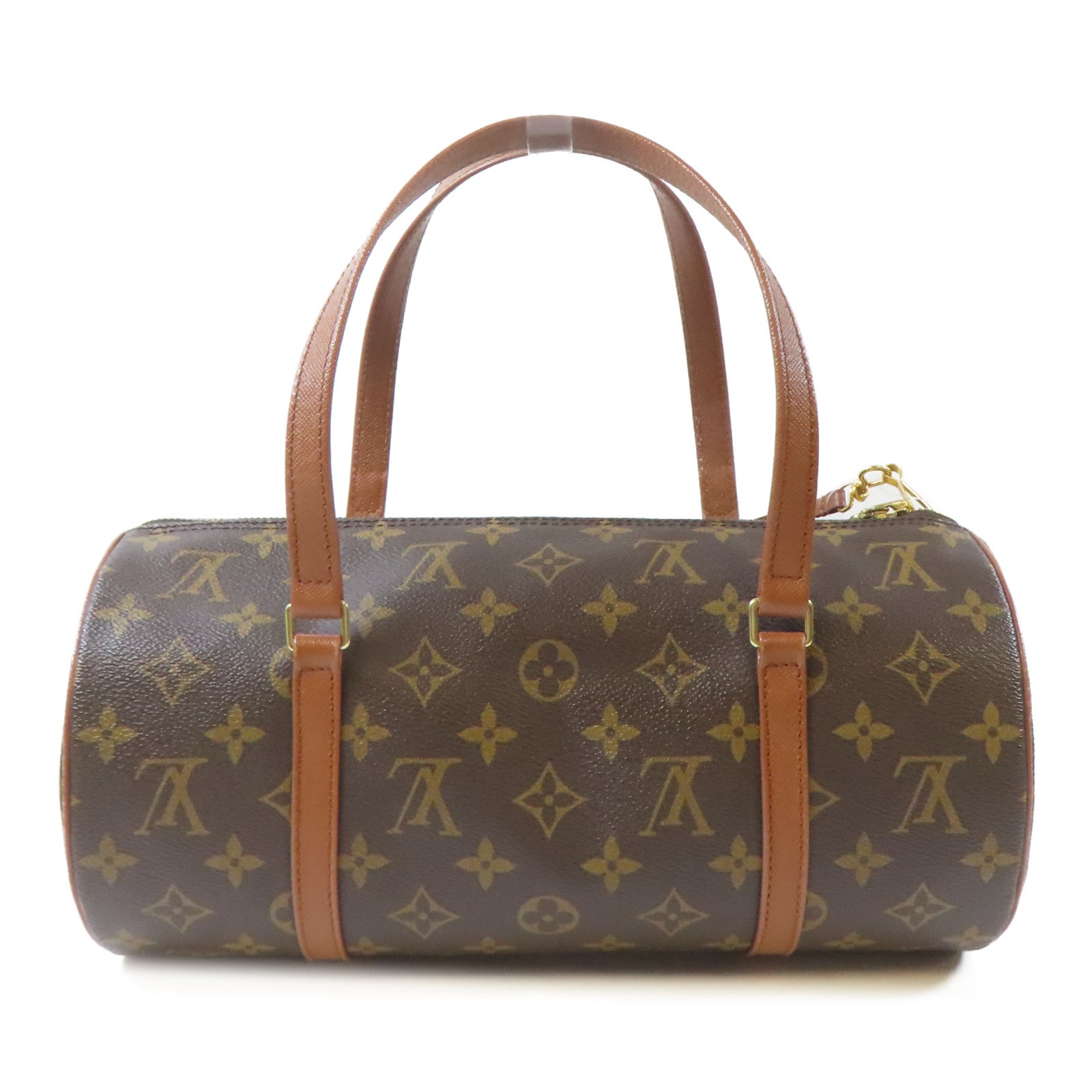 LOUIS VUITTON Monogram Papillon GM金扣手挽袋啡色