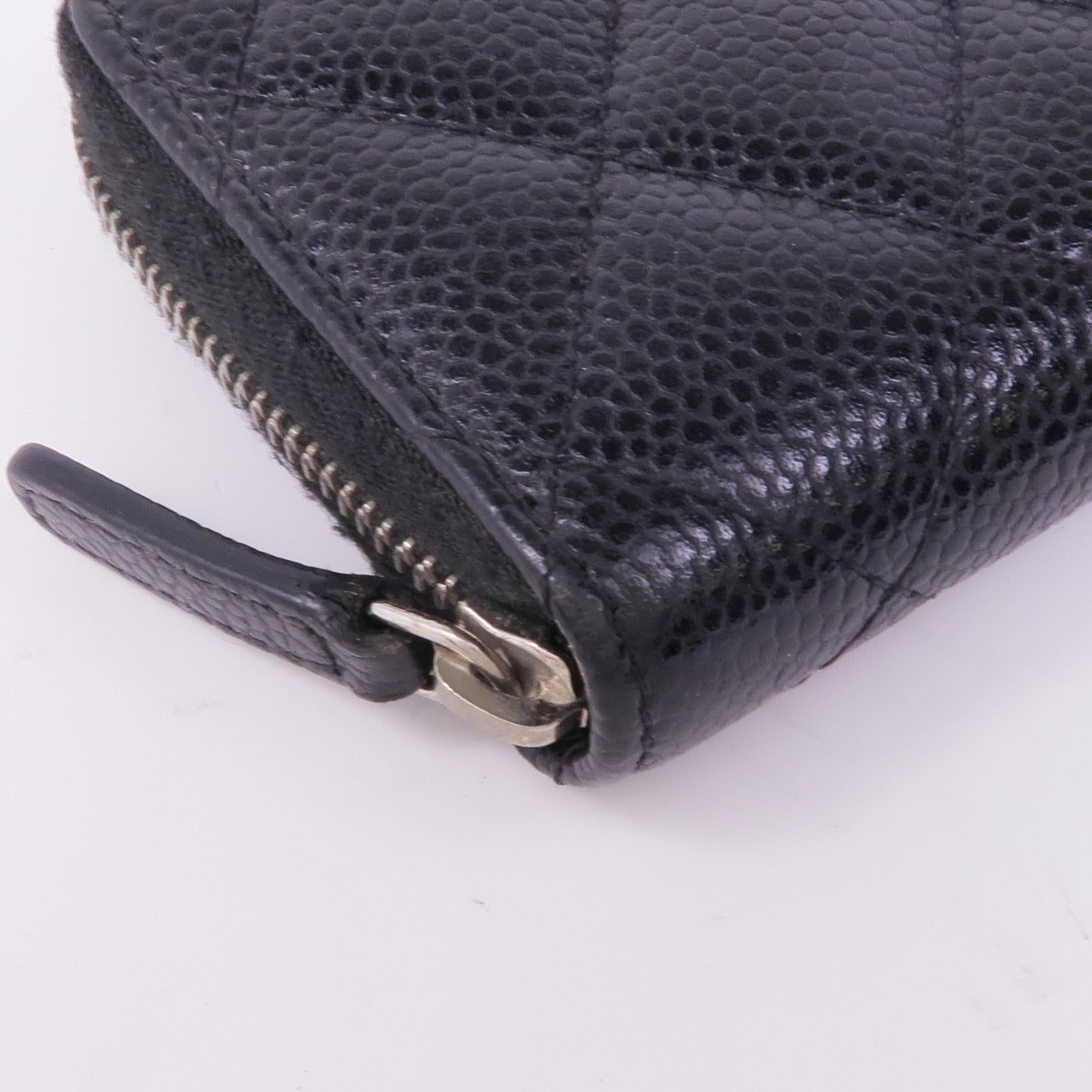 CHANEL 牛皮皮革Coin/Card Case銀扣零錢包/卡片套