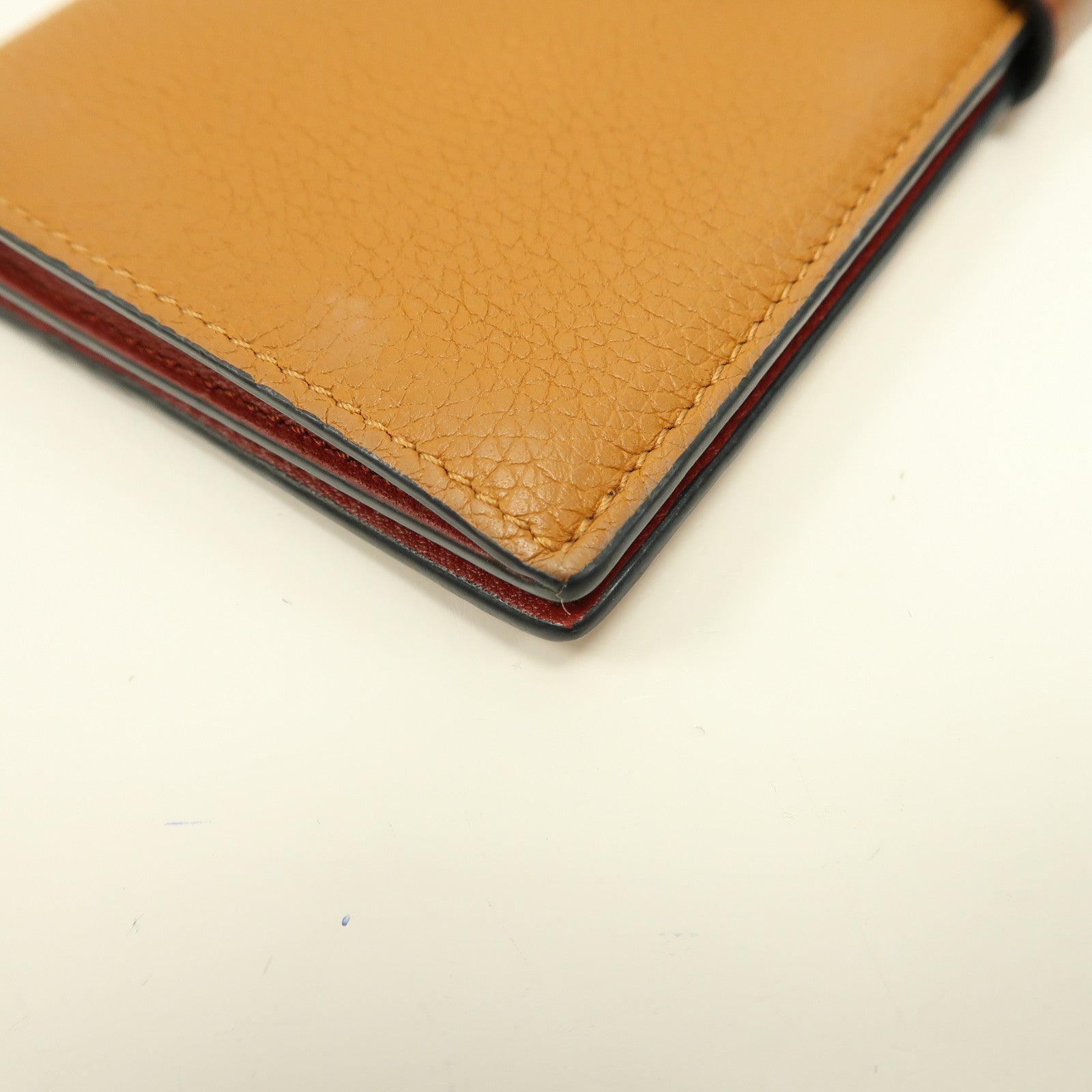 LOEWE 【激減優惠】牛皮皮革Long Wallet銀扣長錢包啡色