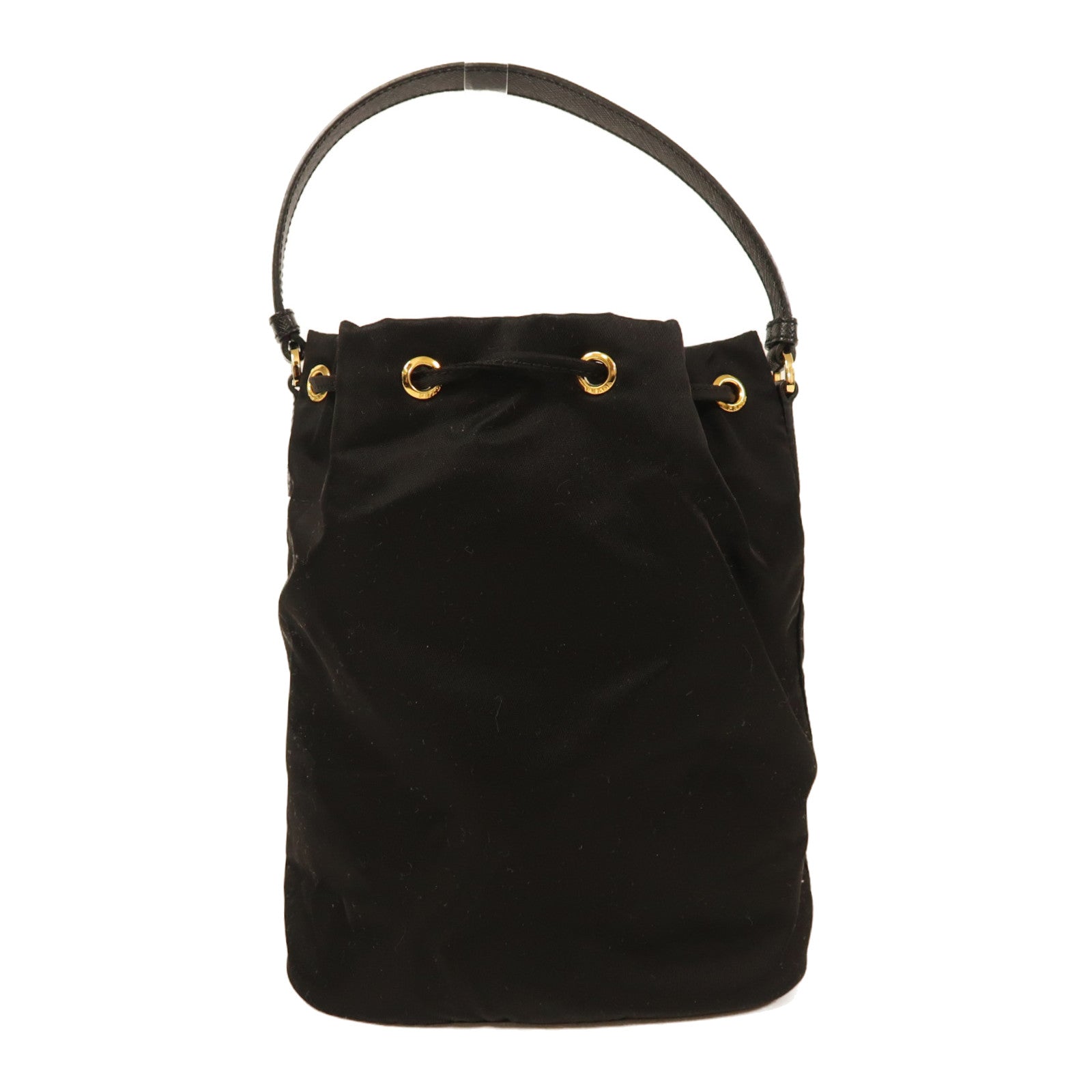 PRADA 尼龍Shoulder Bag金扣手挽肩背兩用袋黑色