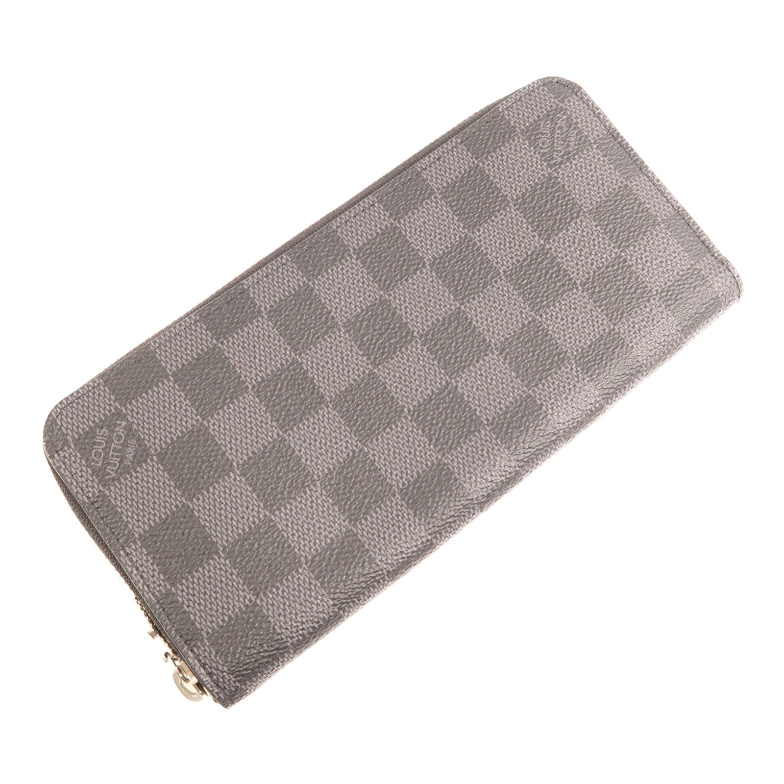 LOUIS VUITTON Damier Graphite Zippy Wallet Horizontal銀扣長錢包