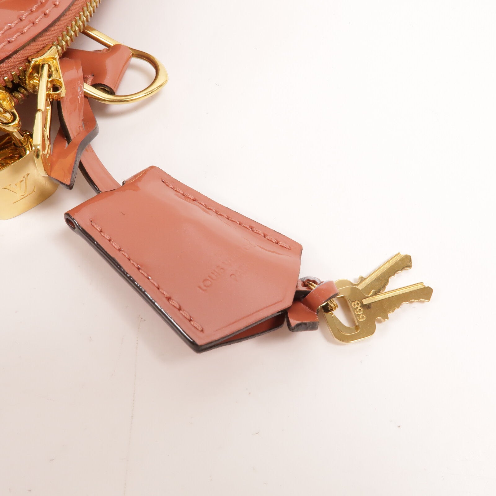 LOUIS VUITTON Vernis Alma BB金扣手挽肩背兩用袋