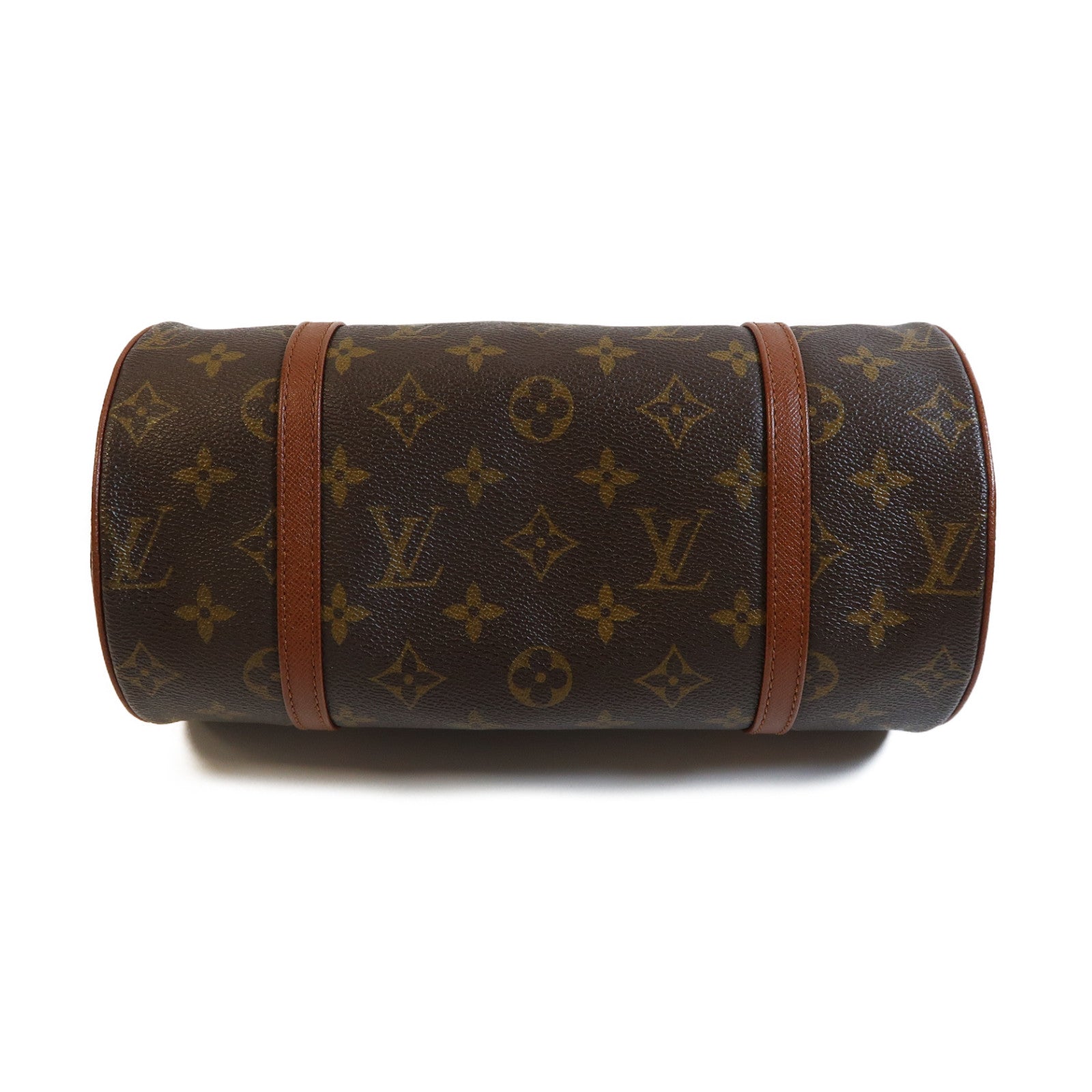 LOUIS VUITTON Monogram Papillon PM金扣肩背袋啡色