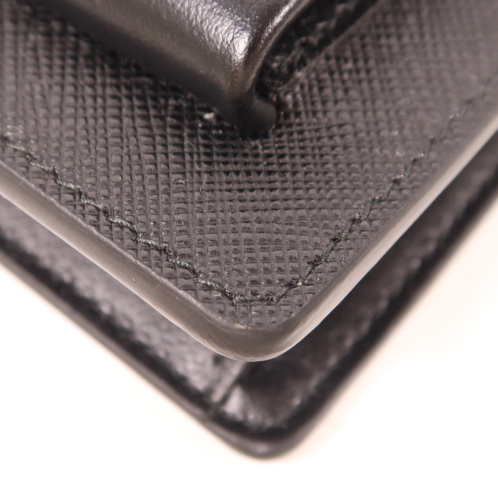 PRADA SHW Shoulder Bag Leather Black