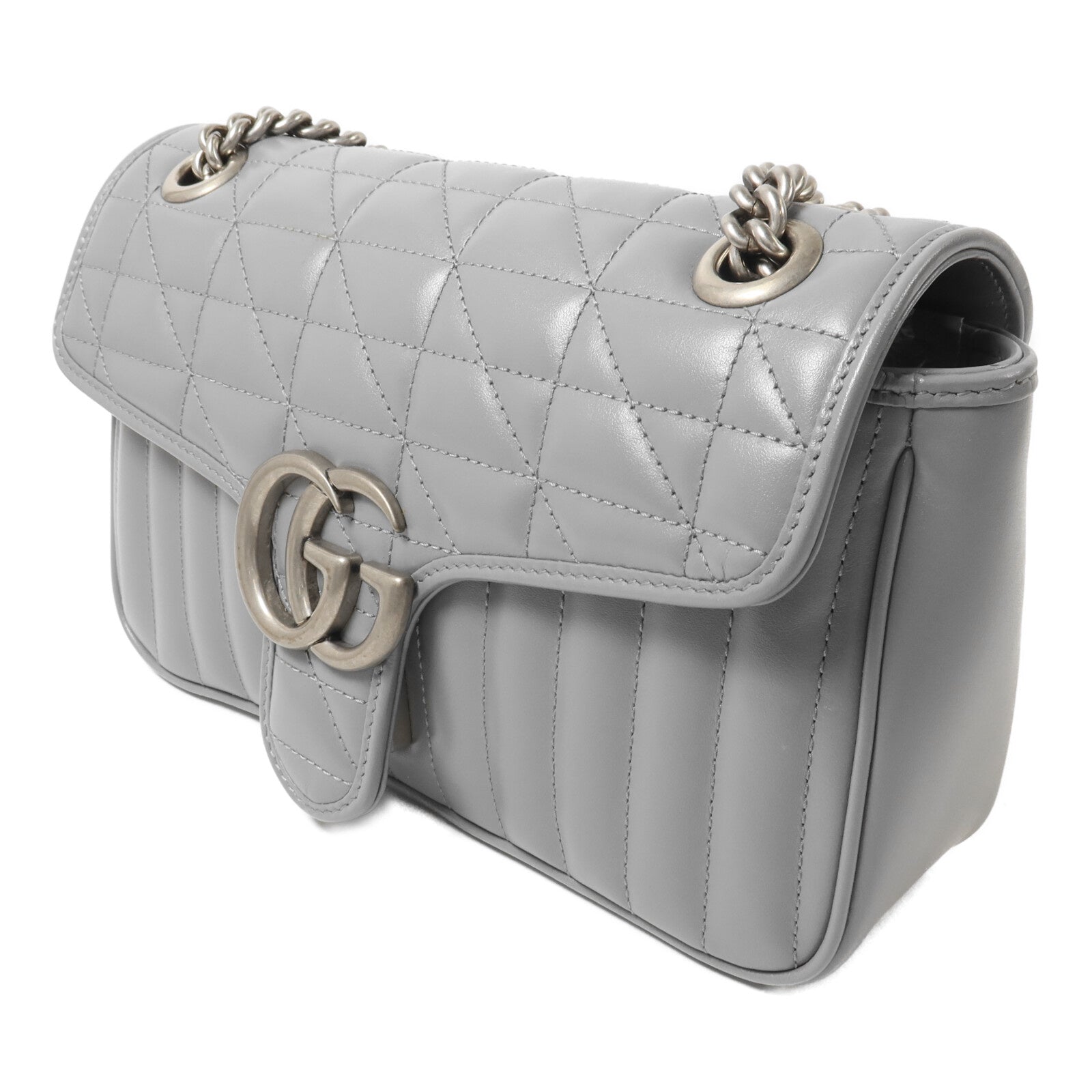 GUCCI 牛皮皮革GG Marmont Shoulder Bag鏈帶肩背袋