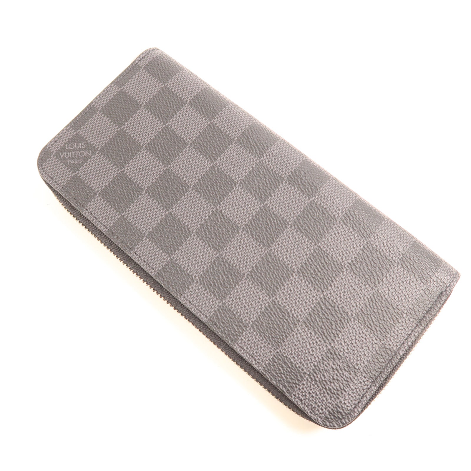 LOUIS VUITTON Damier Graphite Zippy Wallet Horizontal銀扣長錢包