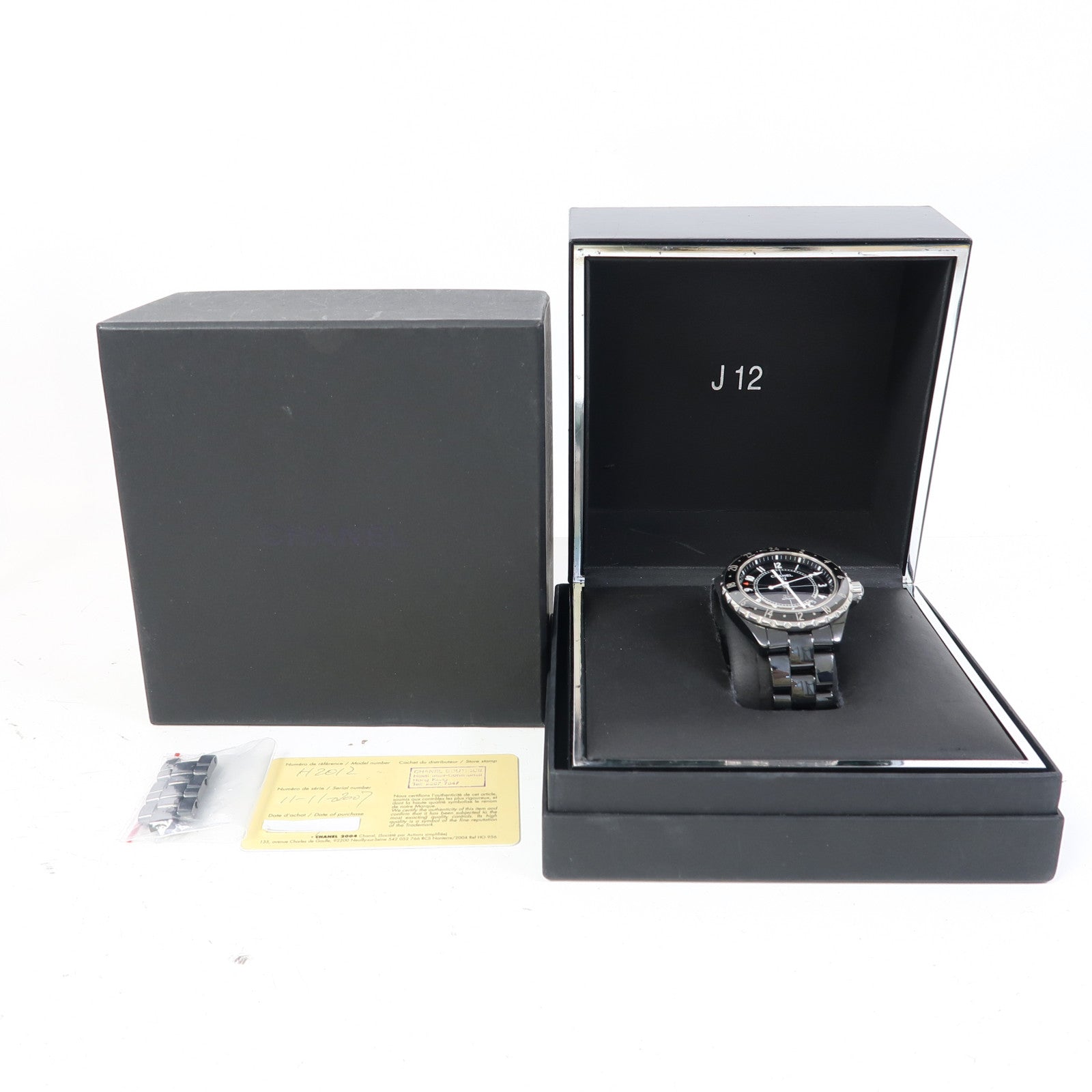 CHANEL J12不鏽鋼/陶瓷手錶石英機芯黑色
