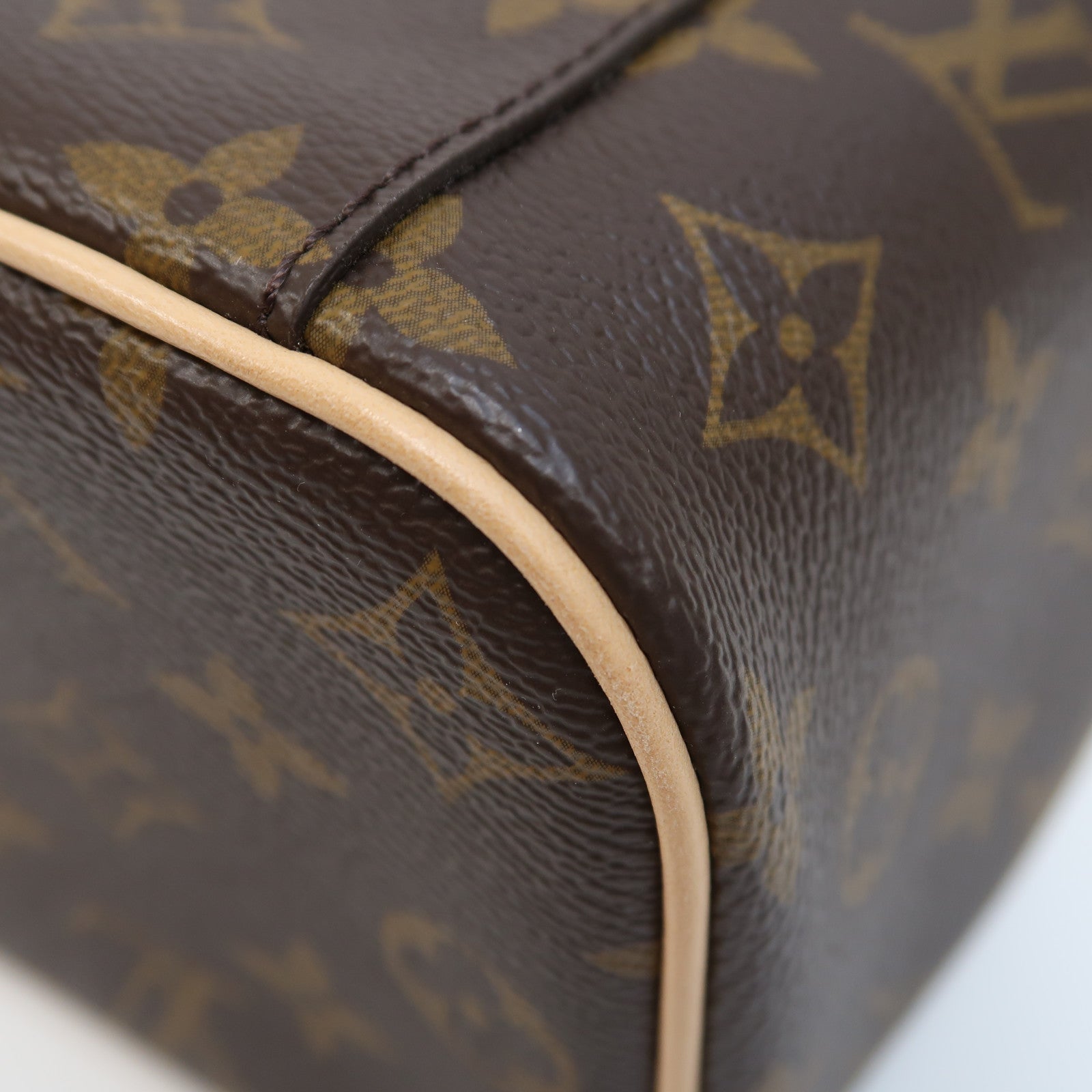 LOUIS VUITTON Monogram Nice Mini金扣手挽袋啡色