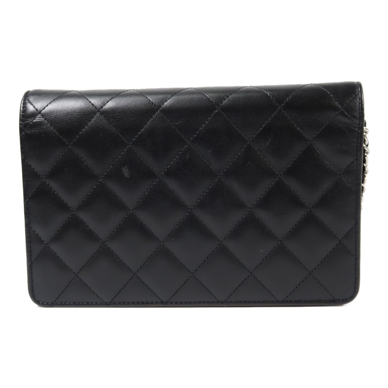 CHANEL 羊皮皮革Cambon Woc鏈帶肩背袋