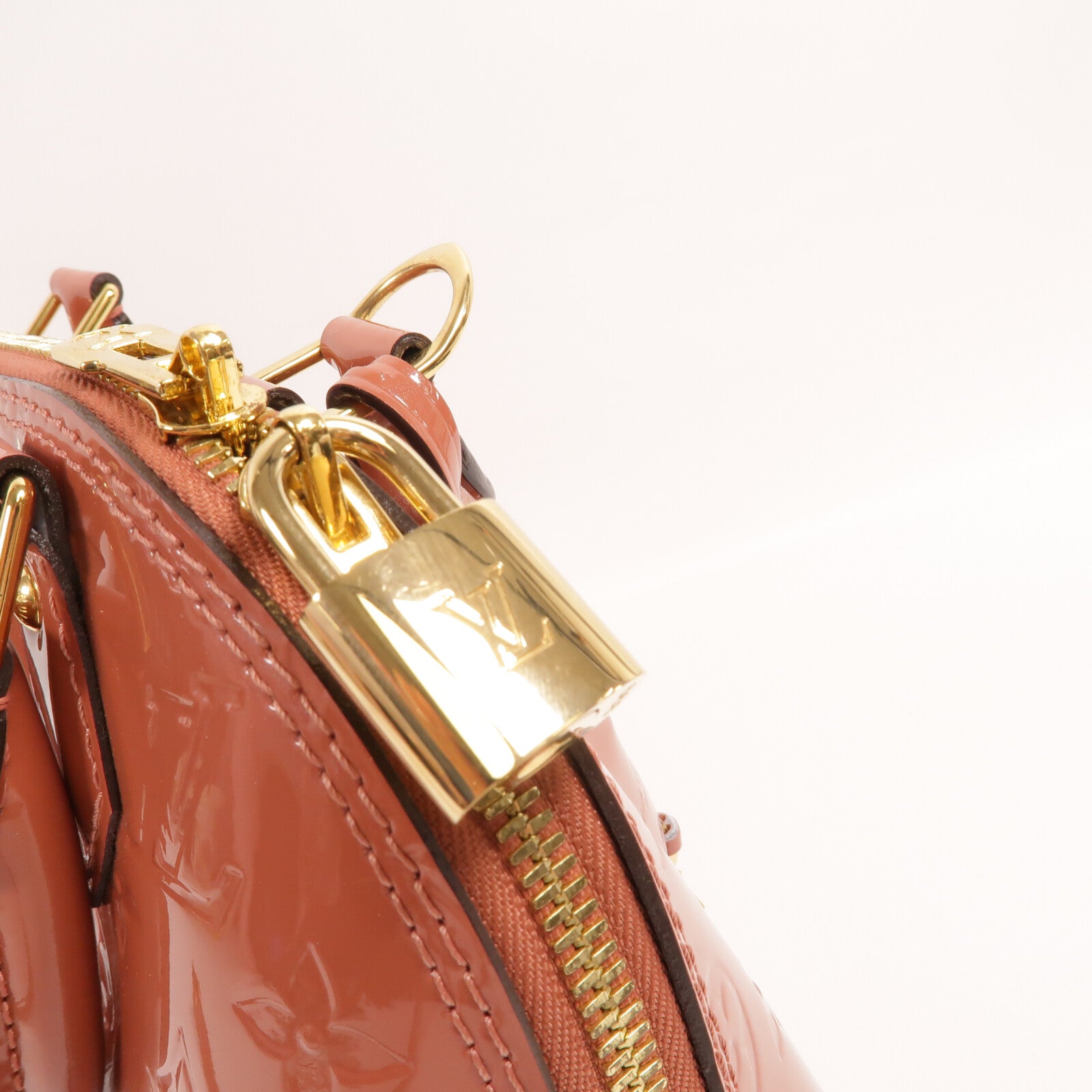 LOUIS VUITTON Vernis Alma BB金扣手挽肩背兩用袋