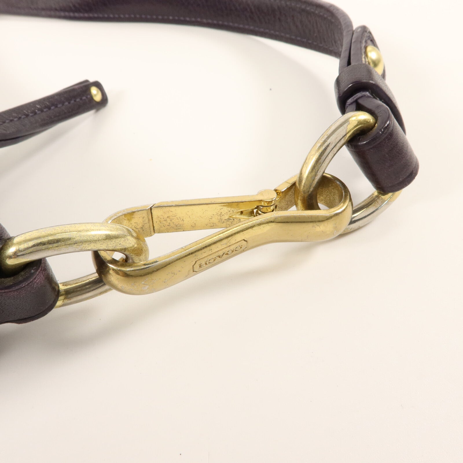 COACH 牛皮皮革2 Way Shoulder Bag手挽肩背兩用袋