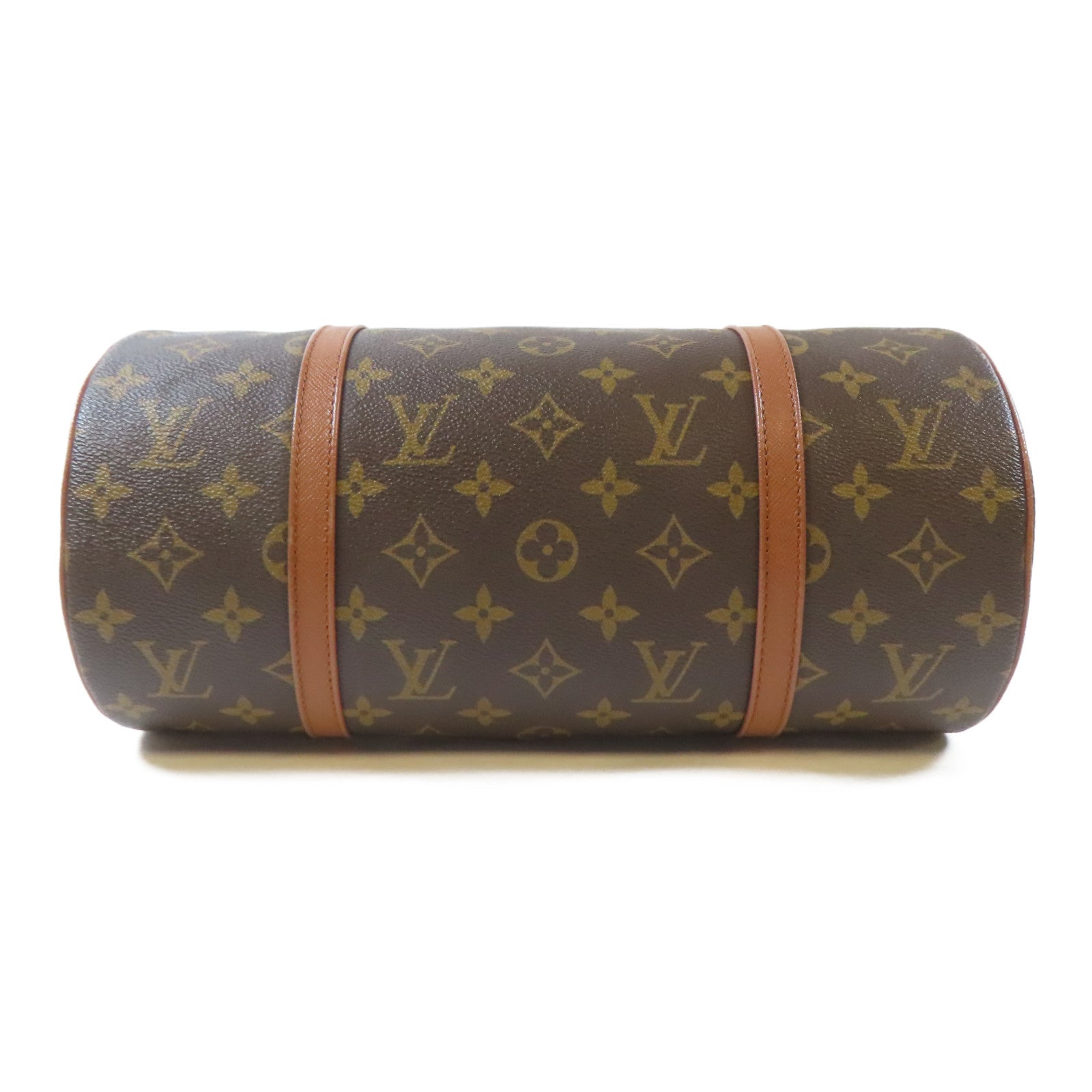 LOUIS VUITTON Monogram Papillon GM金扣手挽袋啡色