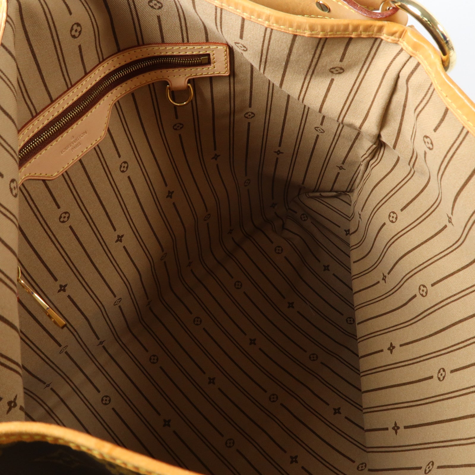 LOUIS VUITTON Monogram Delightful MM金扣肩背袋啡色