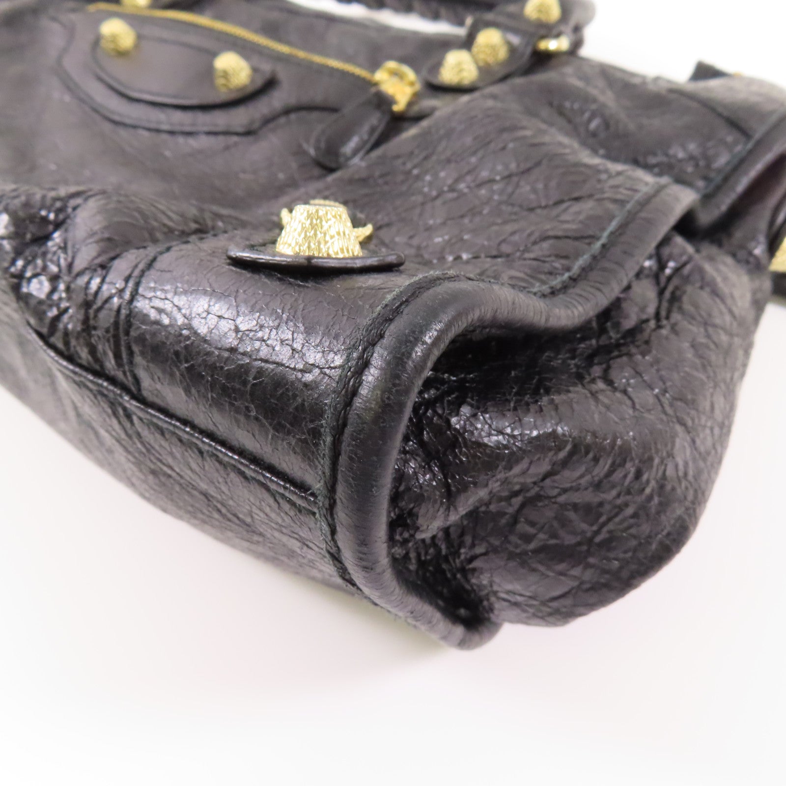BALENCIAGA 牛皮皮革Giant City金扣手挽肩背兩用袋