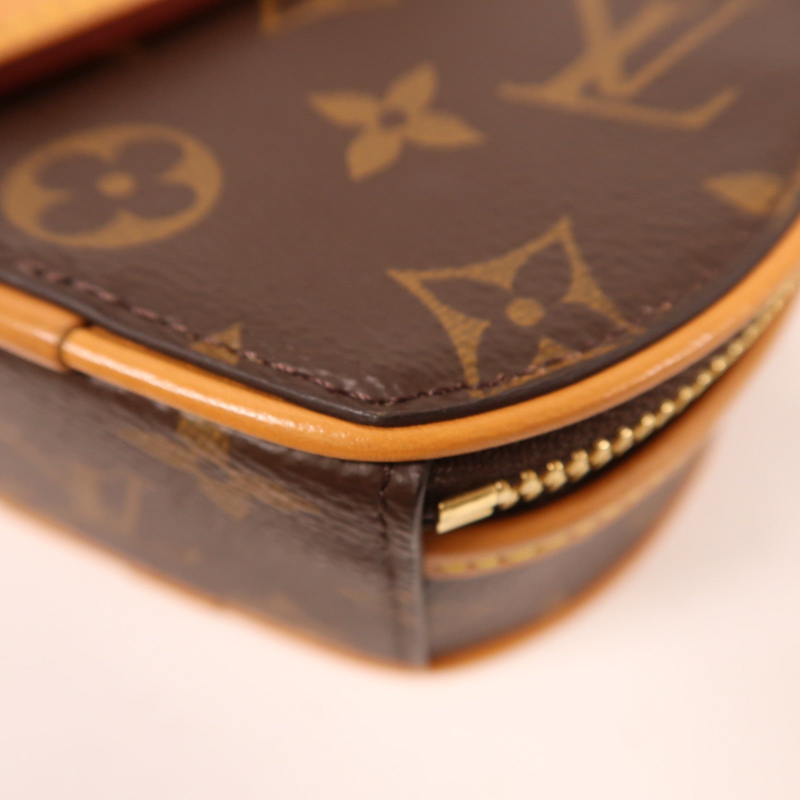 LOUIS VUITTON Monogram Mini Boite Chapeau金扣手挽肩背兩用袋棕色