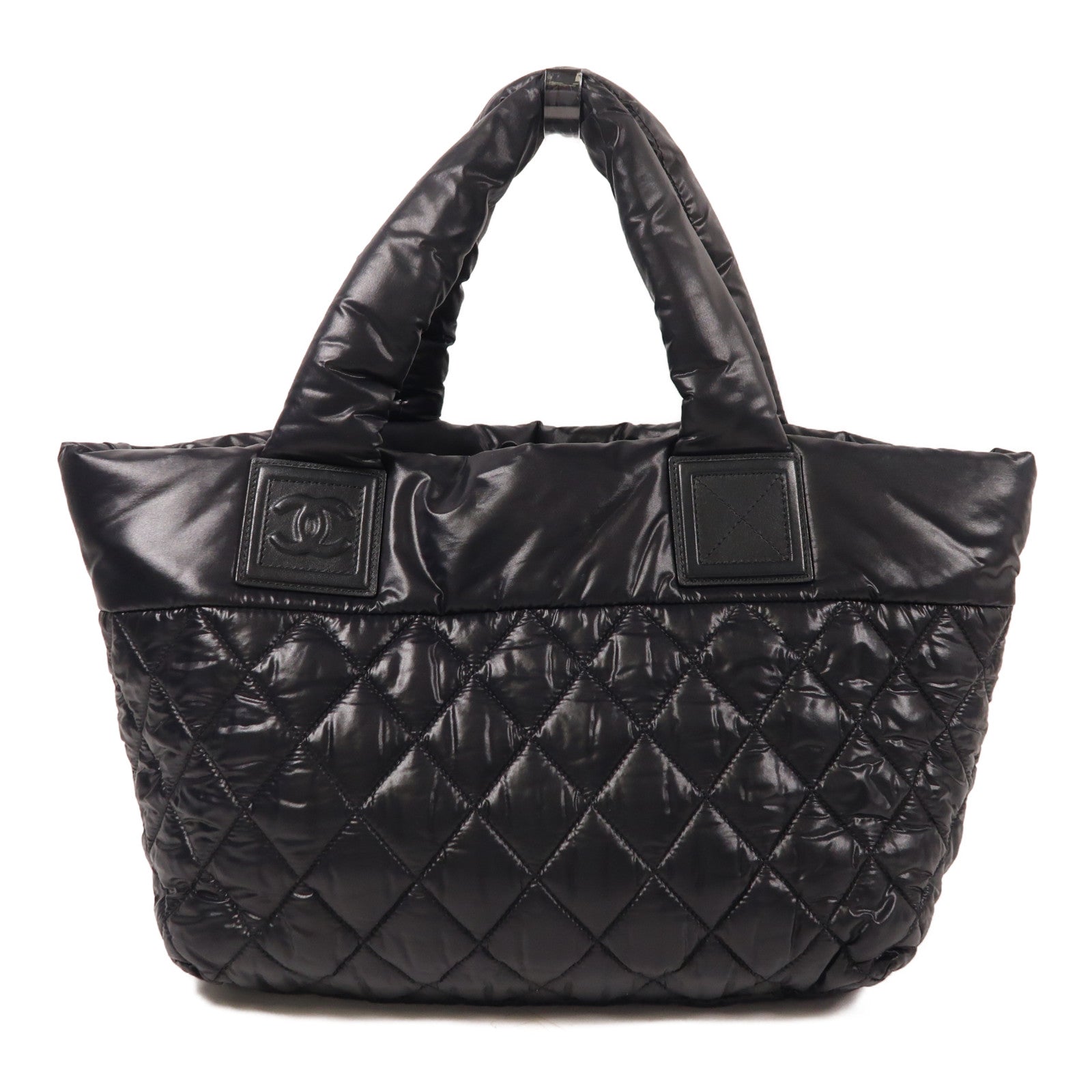 CHANEL 尼龍Coco Cocoon銀扣手挽袋