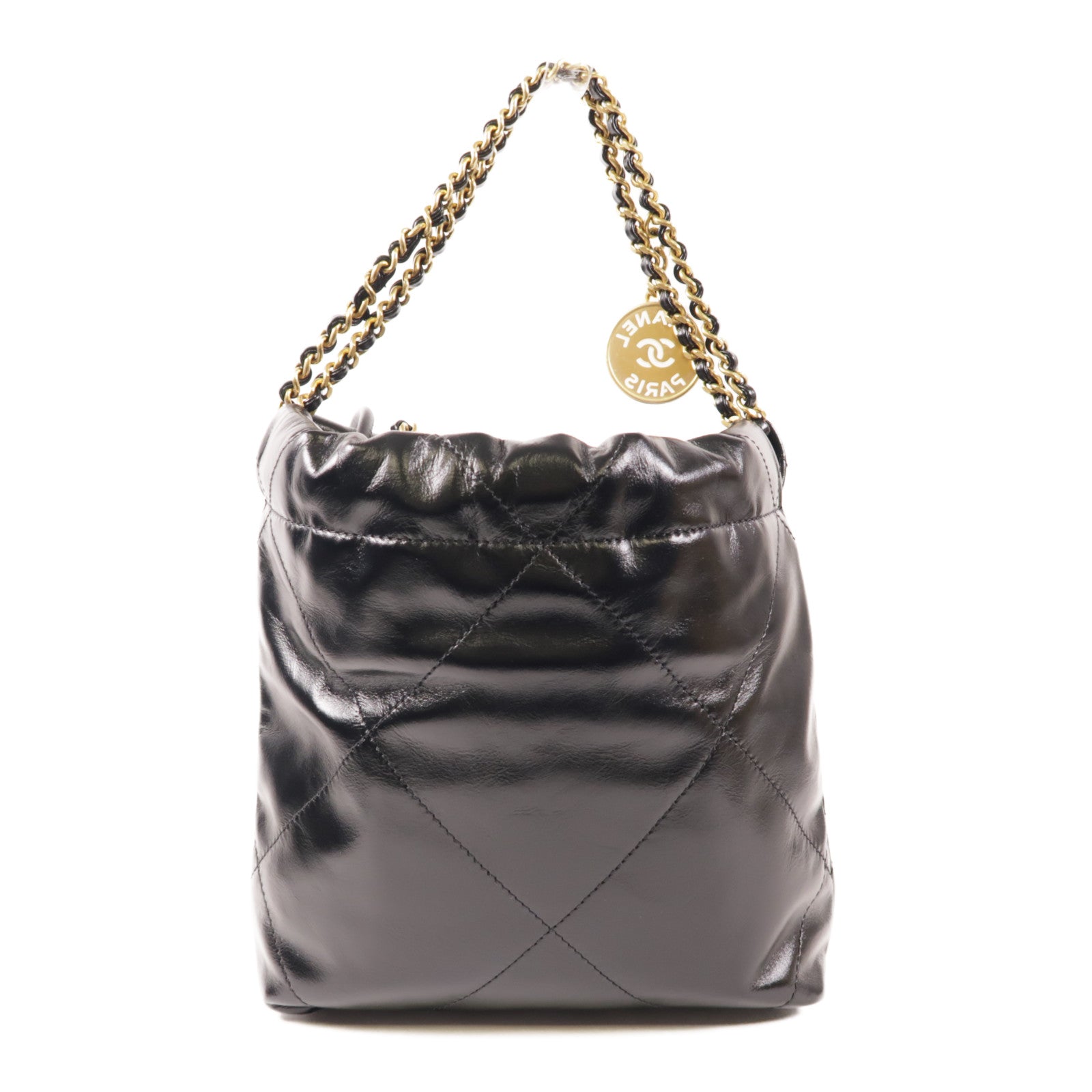 CHANEL 羊皮皮革Chanel 22 Mini金扣手挽肩背兩用袋