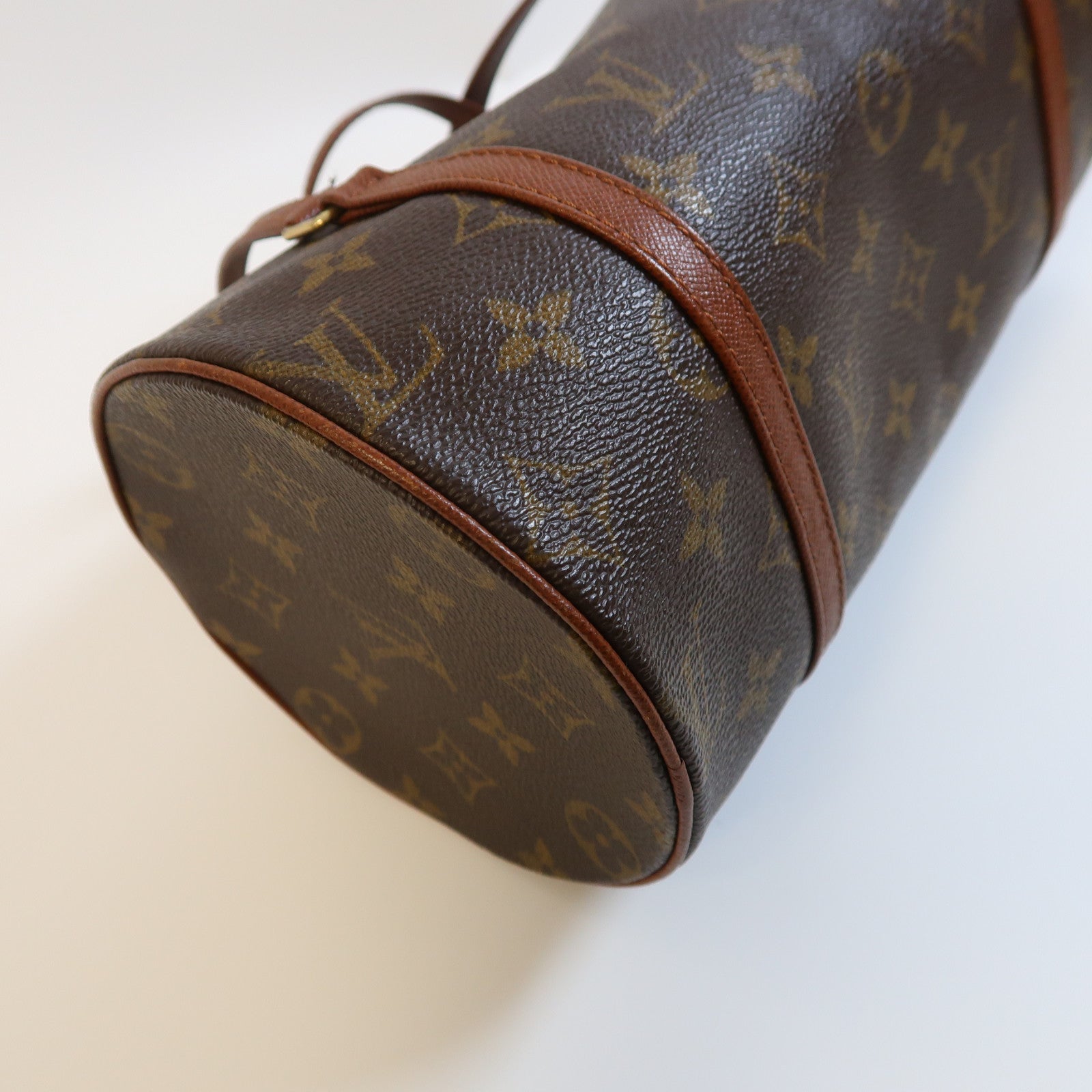 LOUIS VUITTON Monogram Papillon PM金扣肩背袋啡色