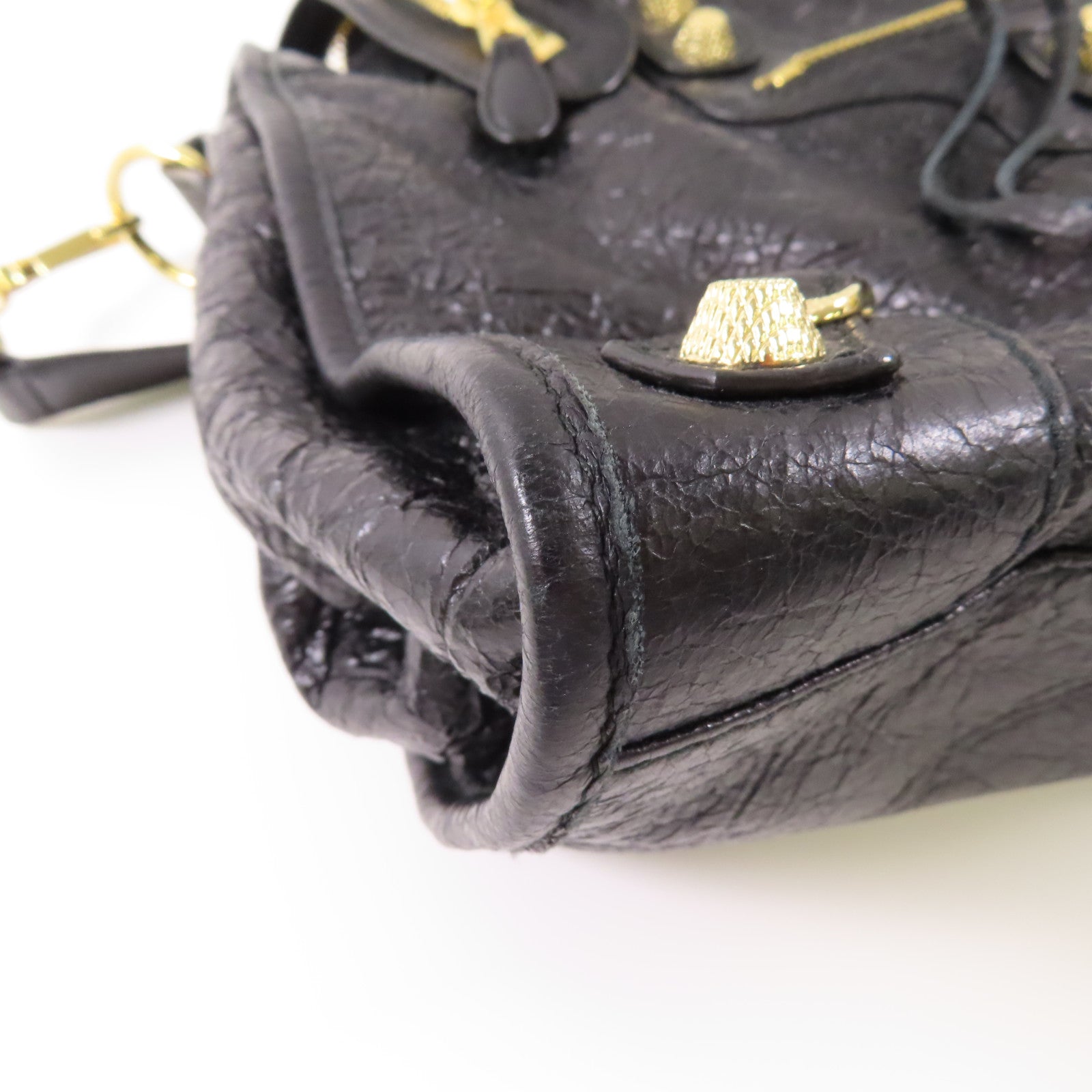 BALENCIAGA 牛皮皮革Giant City金扣手挽肩背兩用袋