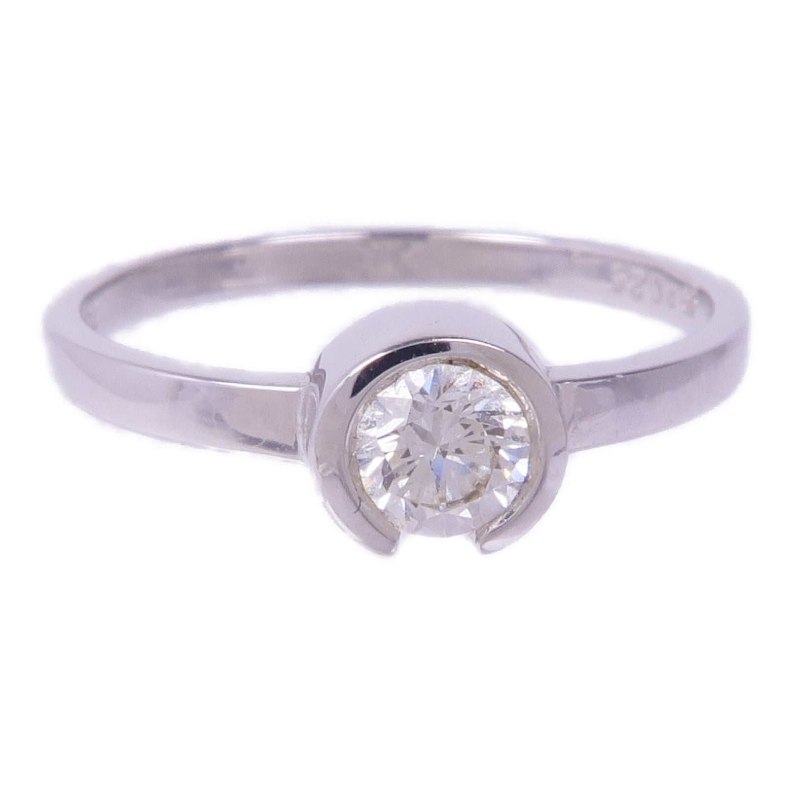 JEWELRY 【激減優惠】18K白金Diamond Ring鑽石戒指US#5.75
