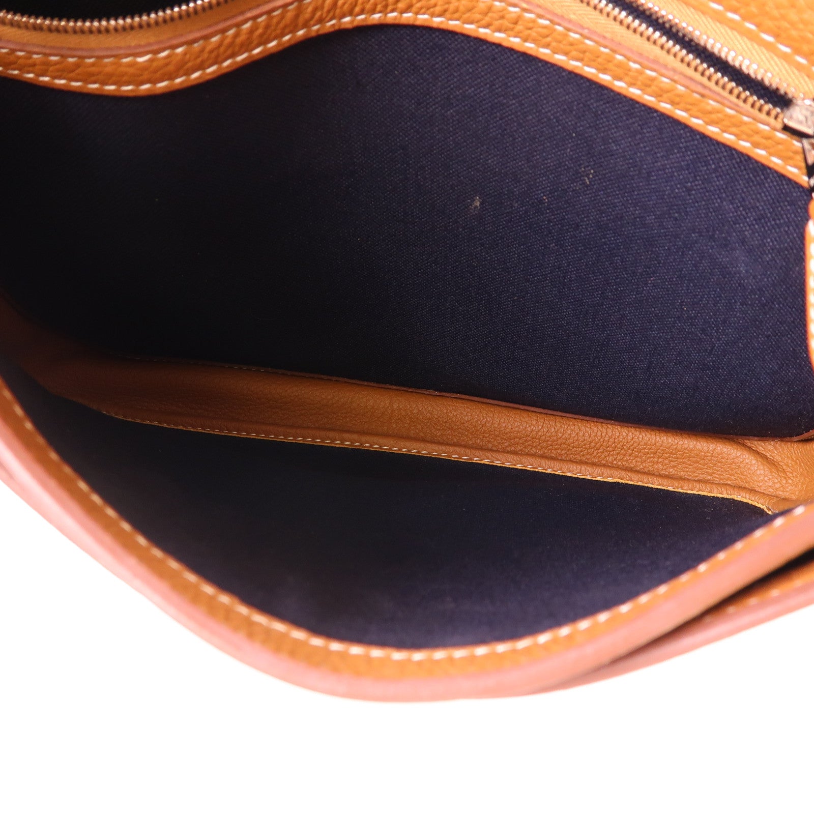 HERMES Togo皮革Steve Light Junior肩背袋37 Gold