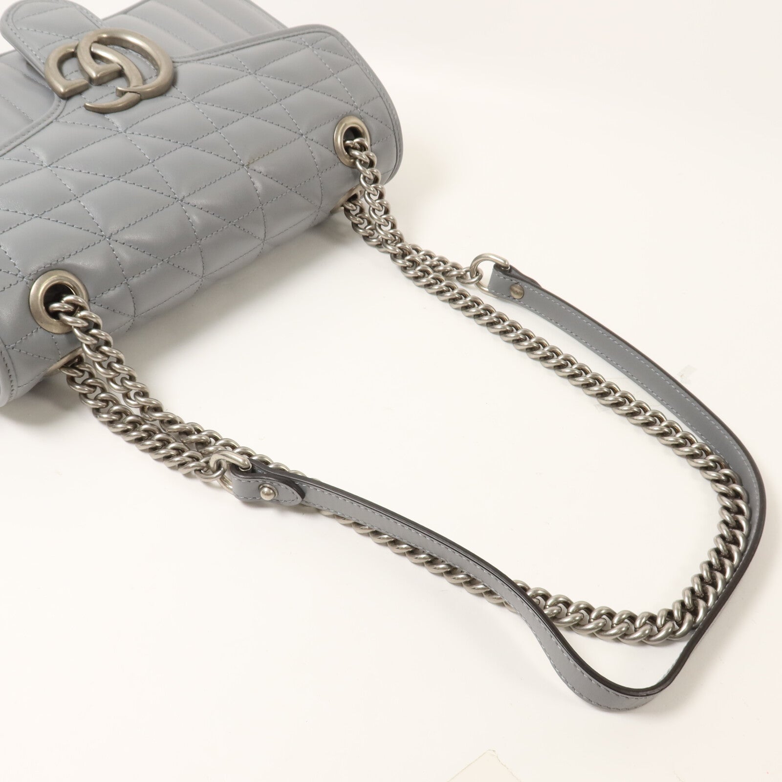 GUCCI 牛皮皮革GG Marmont Shoulder Bag鏈帶肩背袋