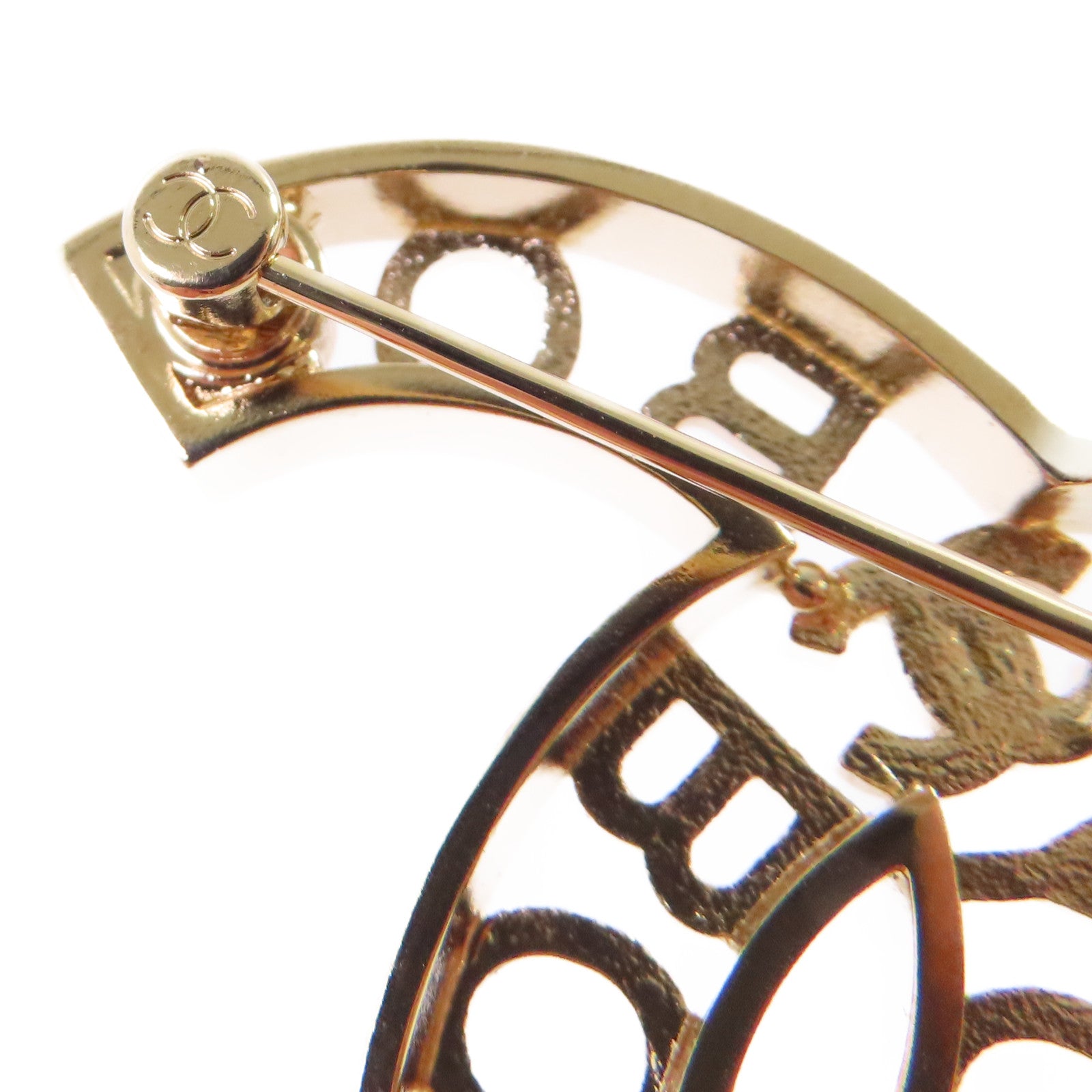 CHANEL 金屬/水鑽CC Brooch胸針
