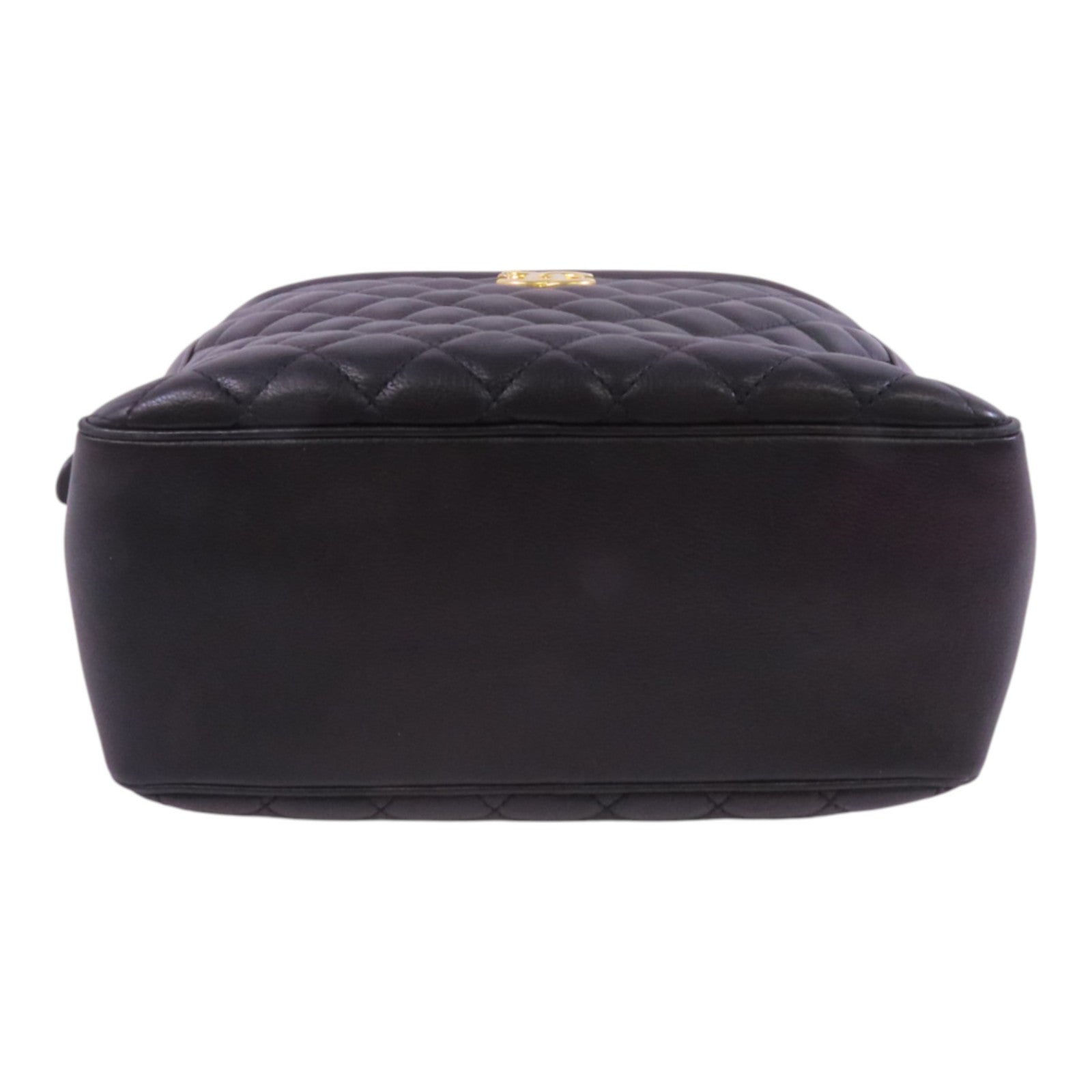 CHANEL 牛皮皮革Chain Shoulder金扣手挽肩背兩用袋