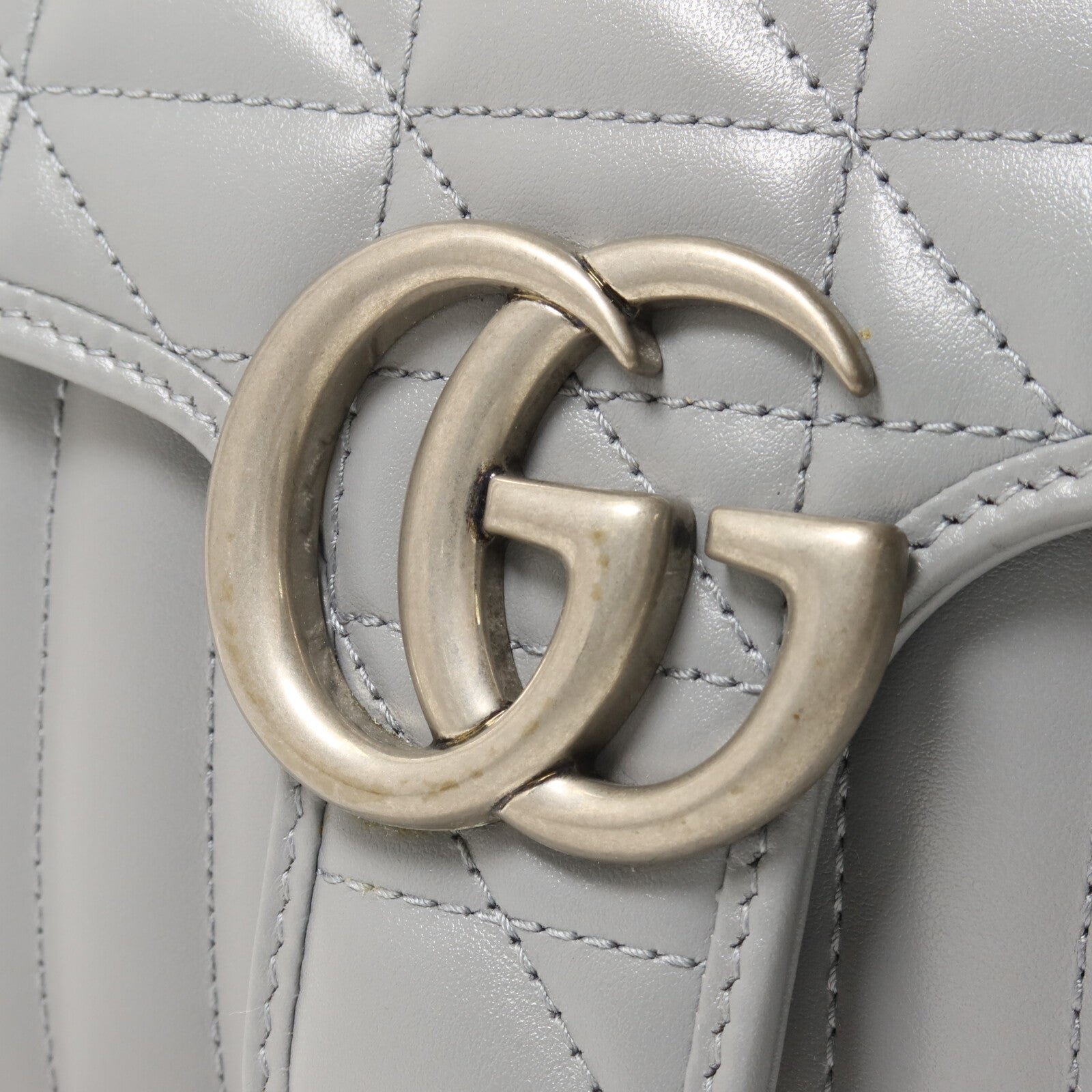 GUCCI 牛皮皮革GG Marmont Shoulder Bag鏈帶肩背袋