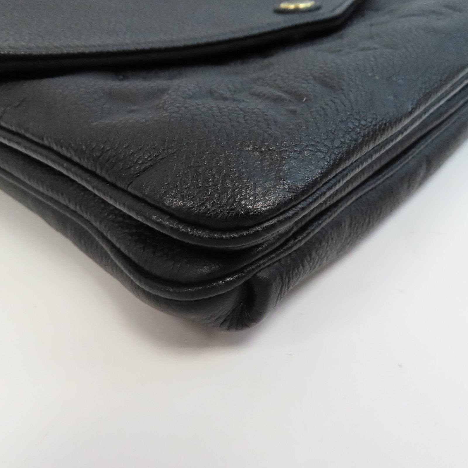 LOUIS VUITTON Monogram Empreinte Twice金扣肩背袋黑色