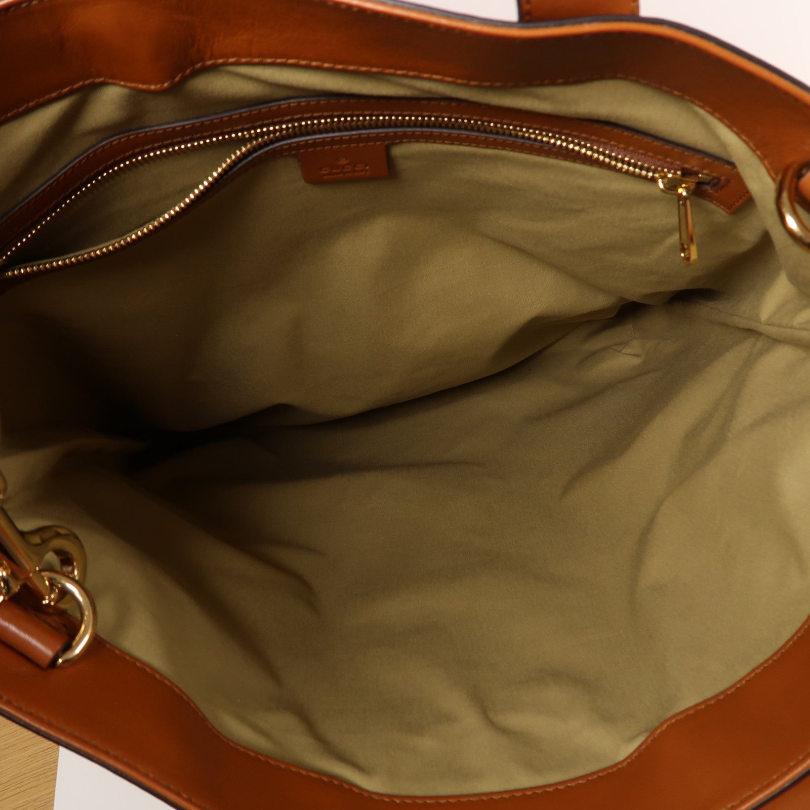 GUCCI 帆布Sherry Line Vintage金扣手挽肩背兩用袋啡色