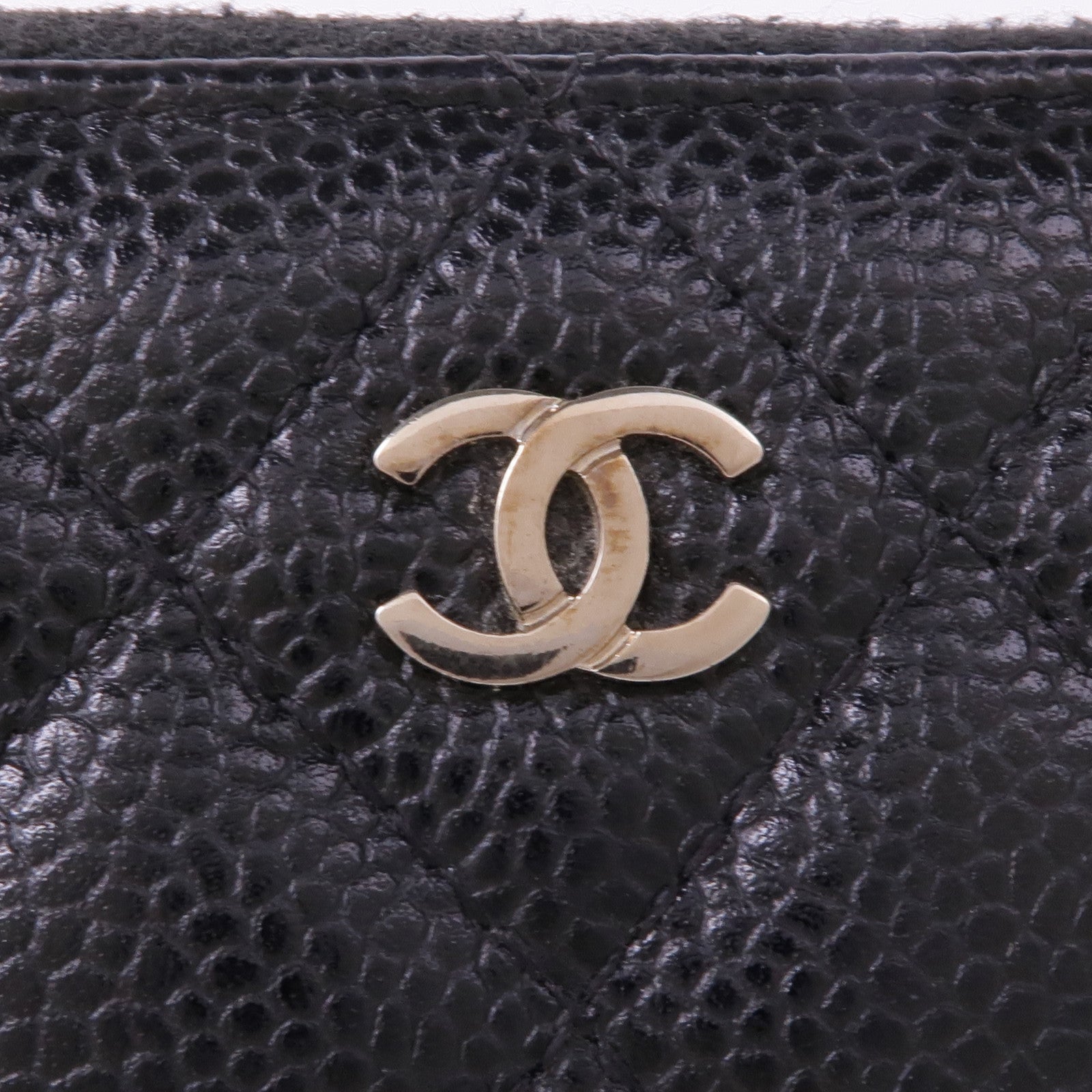 CHANEL 牛皮皮革Coin/Card Case銀扣零錢包/卡片套