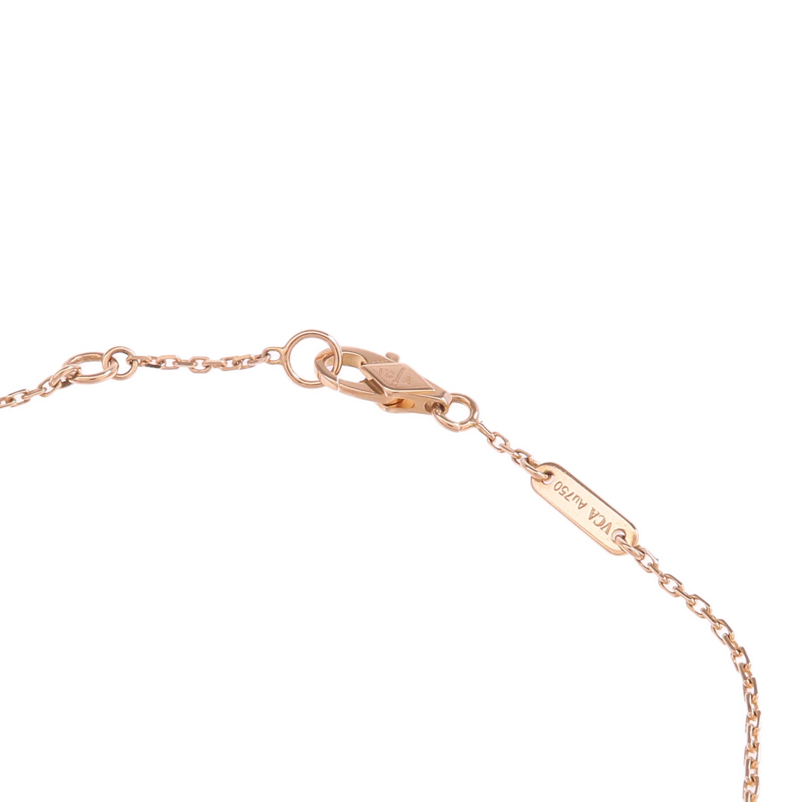 Van Cleef & Arpels 18K玫瑰金Sweet Alhambra Bracelet紅玉髓手鏈