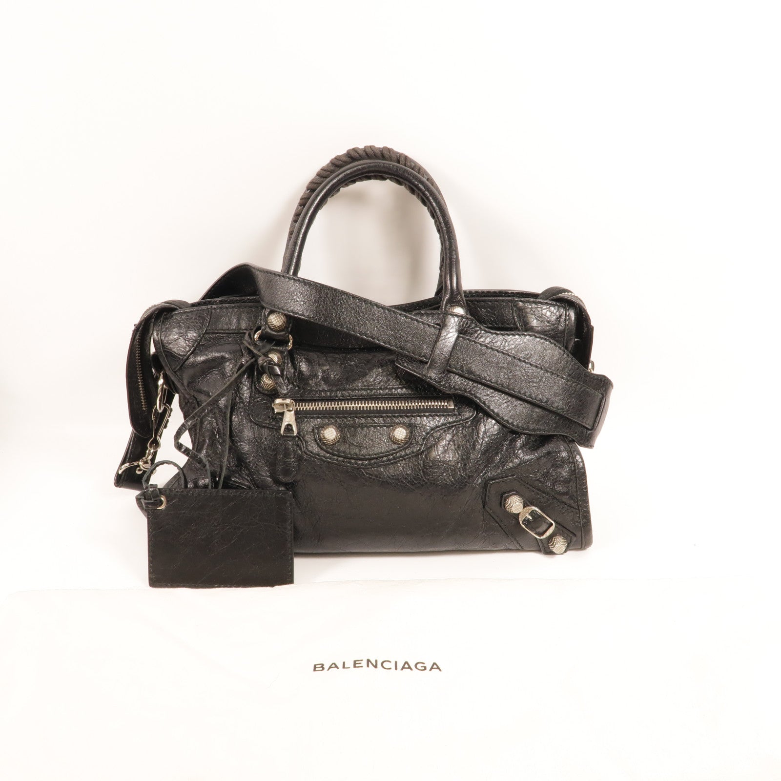BALENCIAGA 羊皮皮革Giant New City手挽肩背兩用袋
