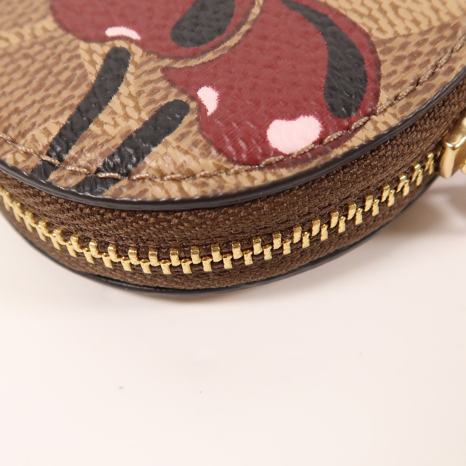 COACH 塗層帆布Heart Coin Case金扣零錢包
