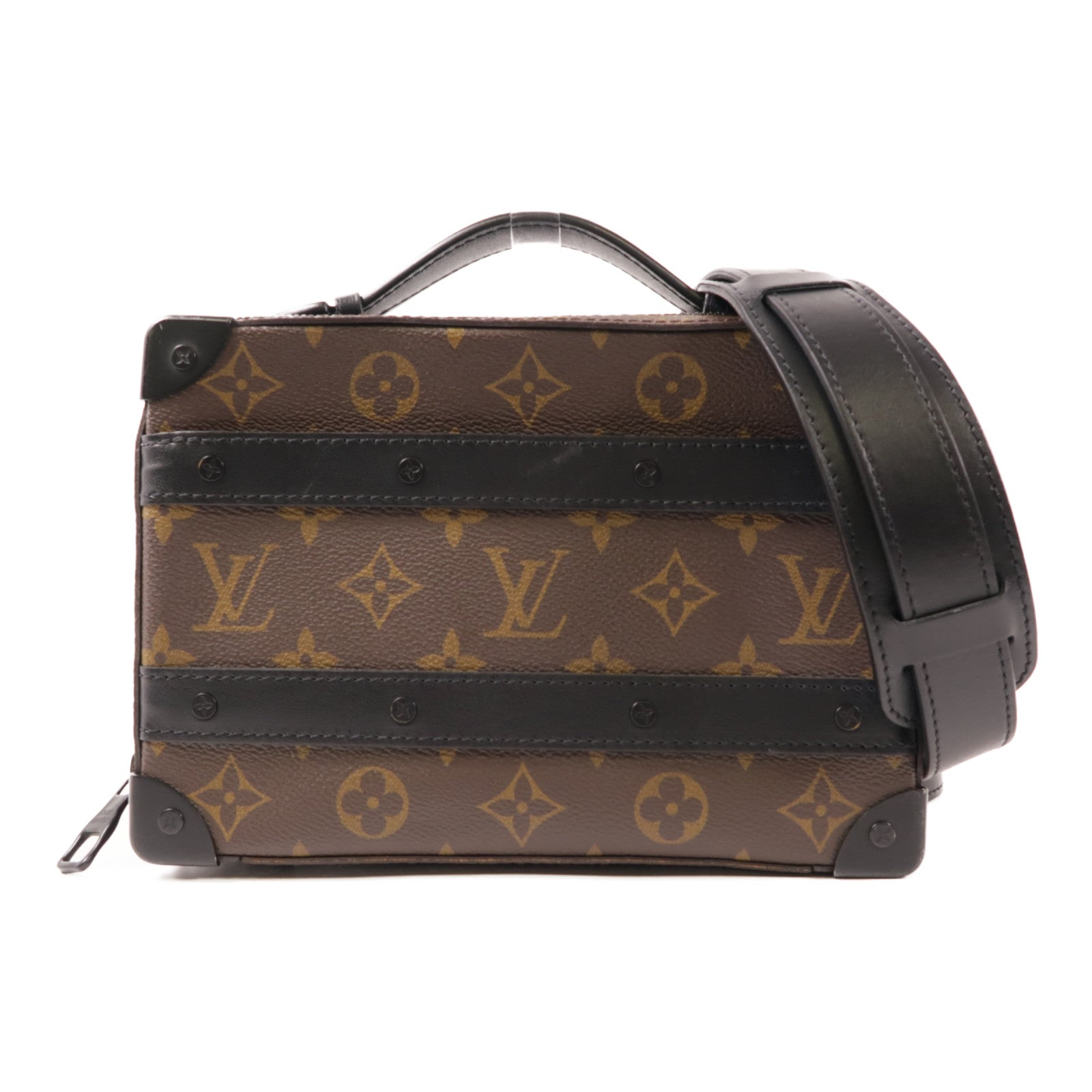 LOUIS VUITTON Monogram Macassar Handle Soft Truck手挽肩背兩用袋